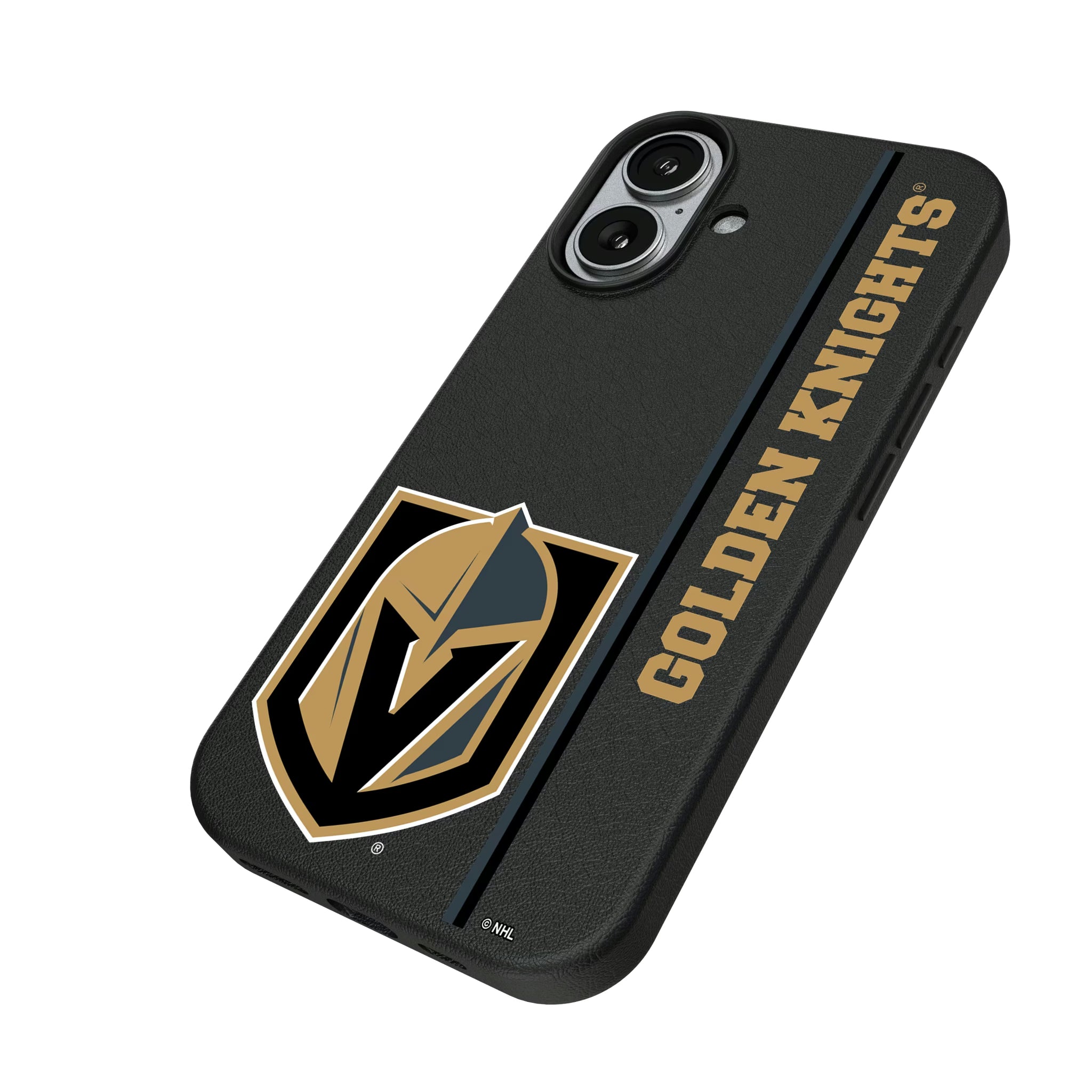 Vegas Golden Knights Sidebar iPhone MagSafe Compatible Phone Case for Apple iPhone - Isometric View#Device_iPhone 17