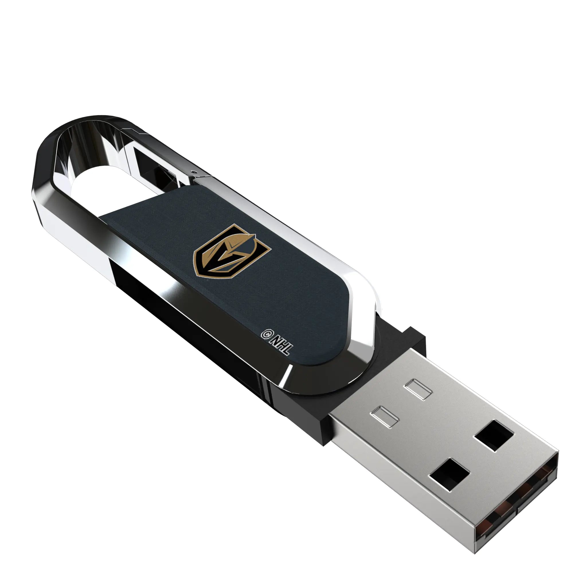 Vegas Golden Knights Solid USB 64GB Clip Style Flash Drive