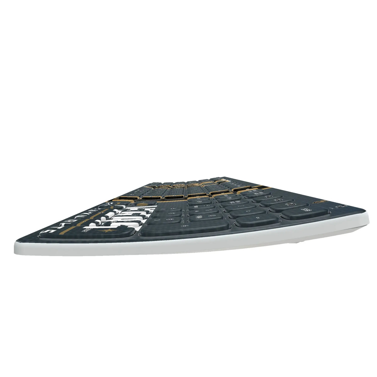 Vegas Golden Knights Stripe KKB605 Curved Wireless Keyboard
