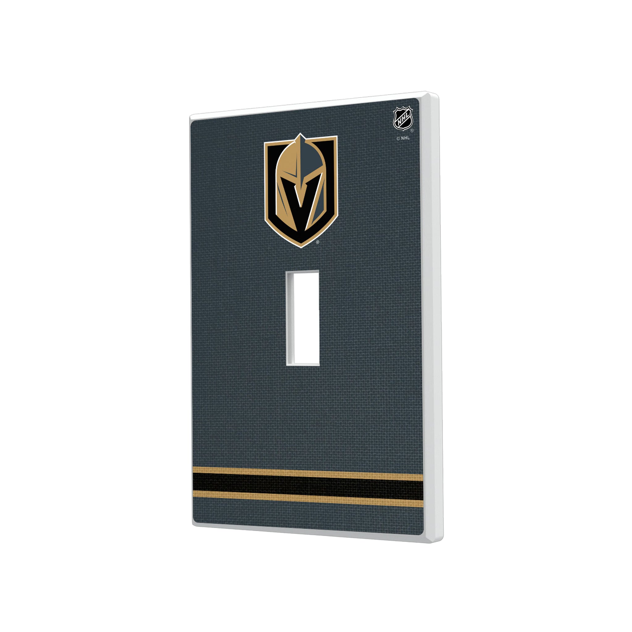 Vegas Golden Knights Stripe Hidden-Screw Light Switch Plate#Style_Single Toggle