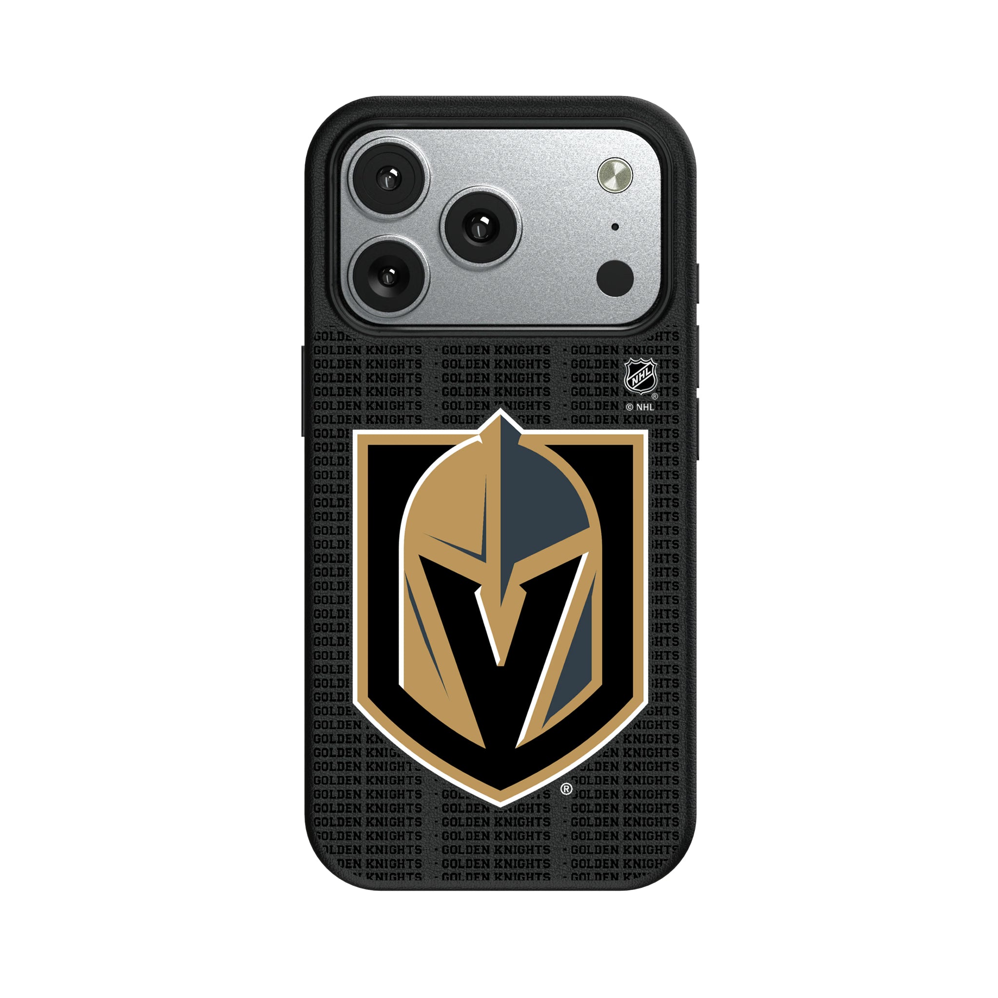 Vegas Golden Knights Text Backdrop iPhone MagSafe Compatible Phone Case for Apple iPhone#Device_iPhone 17 Pro