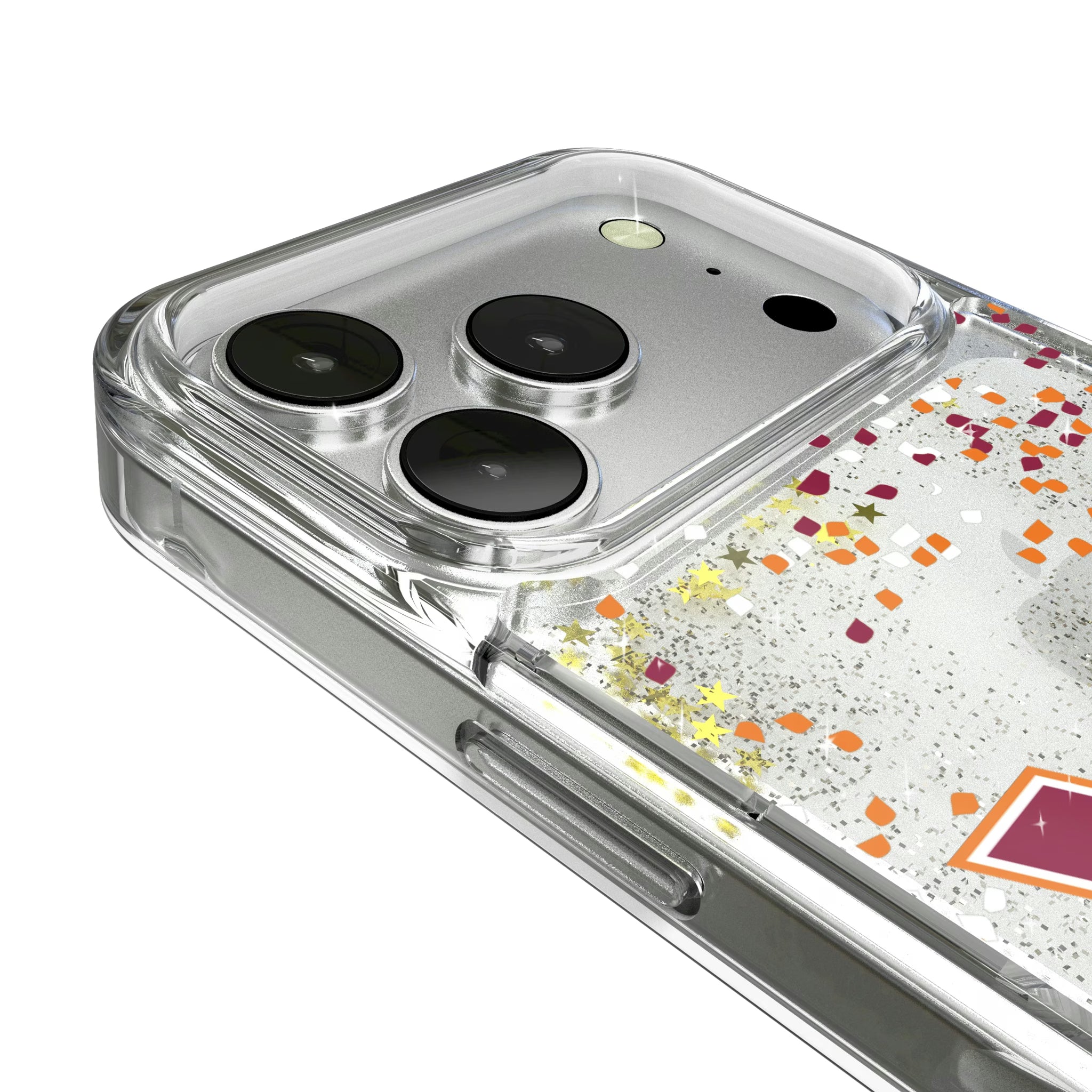 Virginia Tech Hokies Confetti iPhone Glitter Phone Case for Apple iPhone - Detail