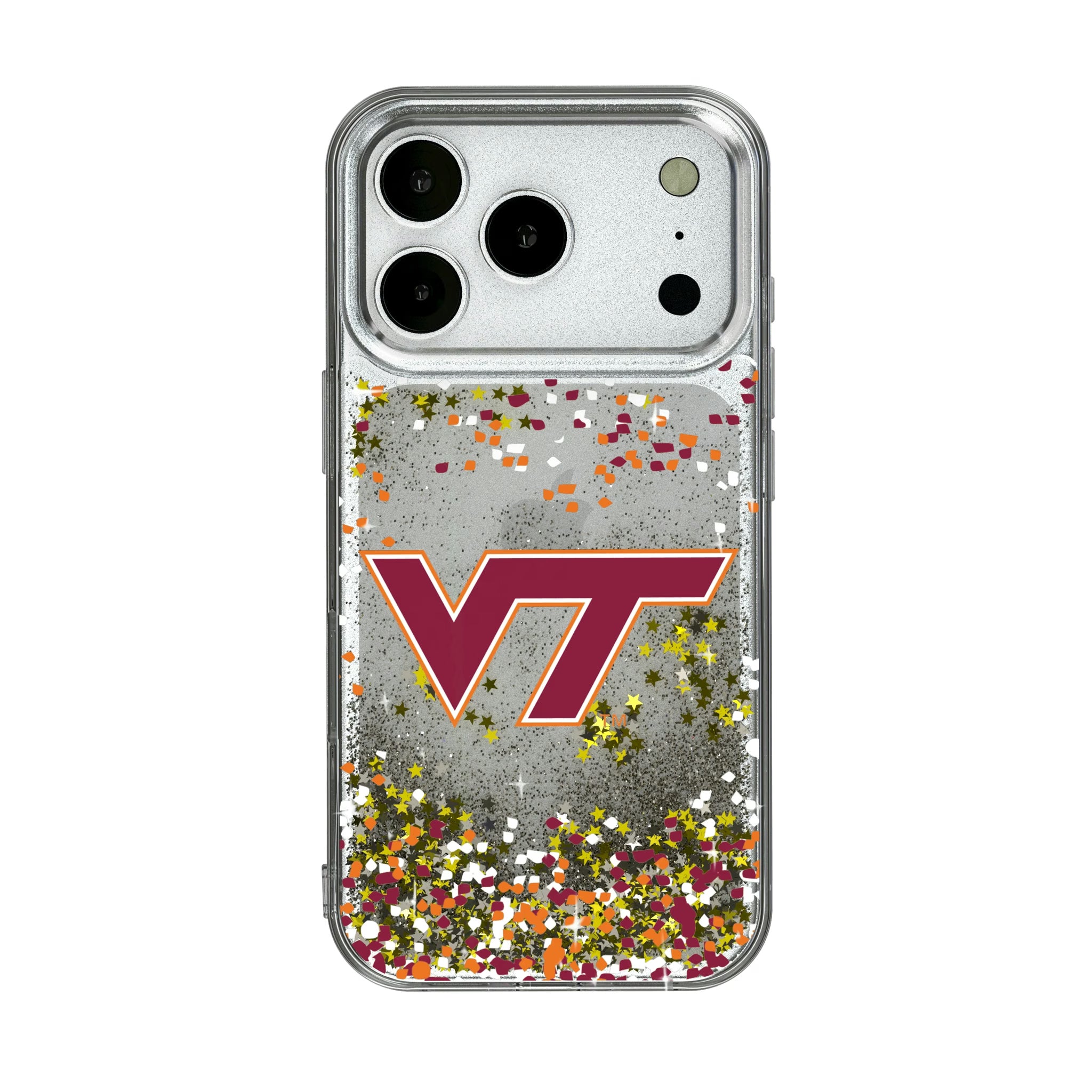 Virginia Tech Hokies Confetti iPhone Glitter Phone Case for Apple iPhone
