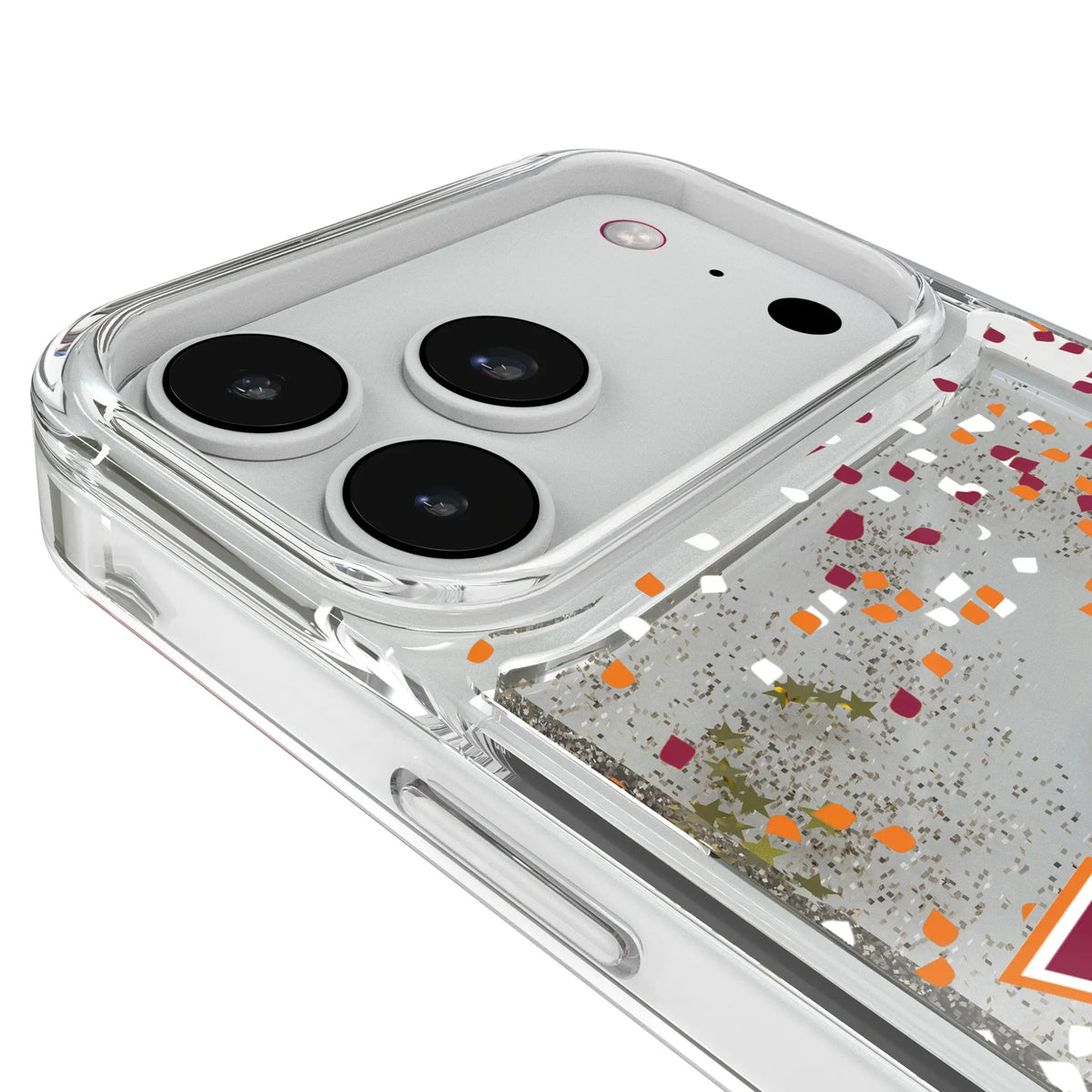 Virginia Tech Hokies Confetti iPhone Glitter Phone Case for Apple iPhone - Detail#Device_iPhone 18 Pro Max