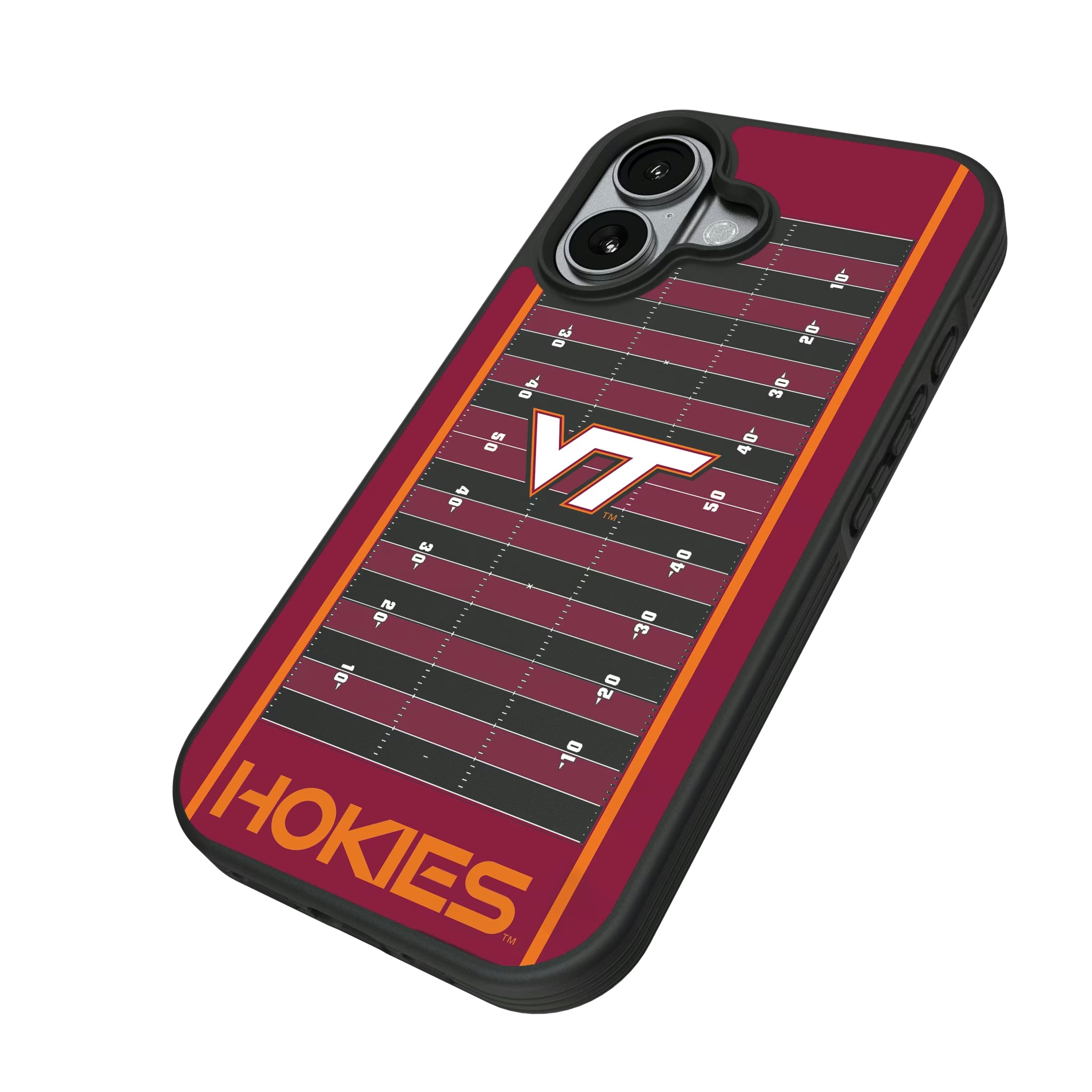 Virginia Tech Hokies Field iPhone Bump Phone Case for Apple iPhone - Isometric View#Device_iPhone 17