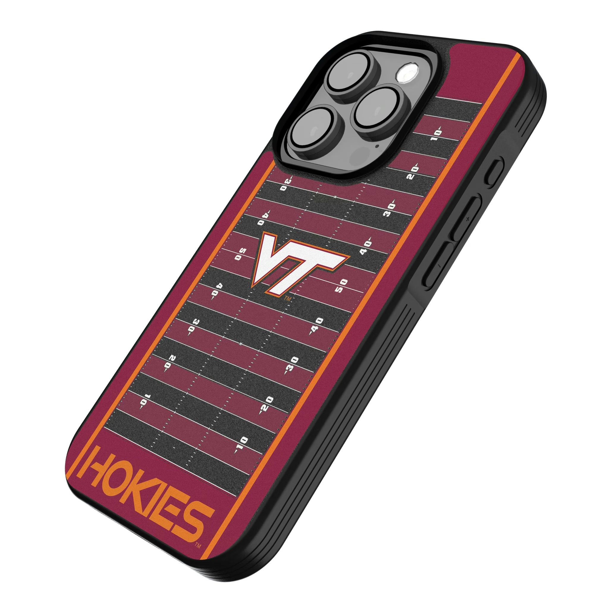 Virginia Tech Hokies Field iPhone Bump Phone Case for Apple iPhone - Isometric View