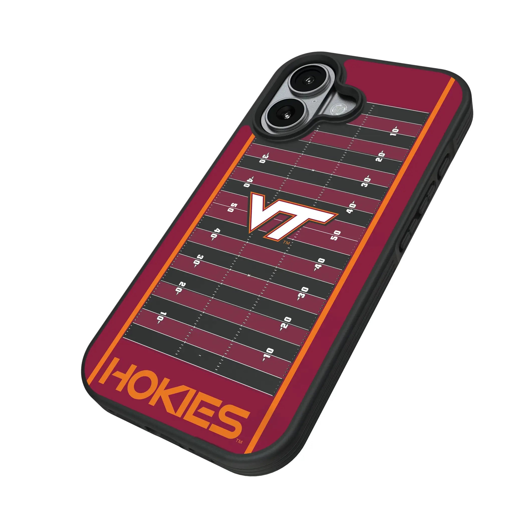 Virginia Tech Hokies Field iPhone Bump Phone Case for Apple iPhone - Isometric View#Device_iPhone 17