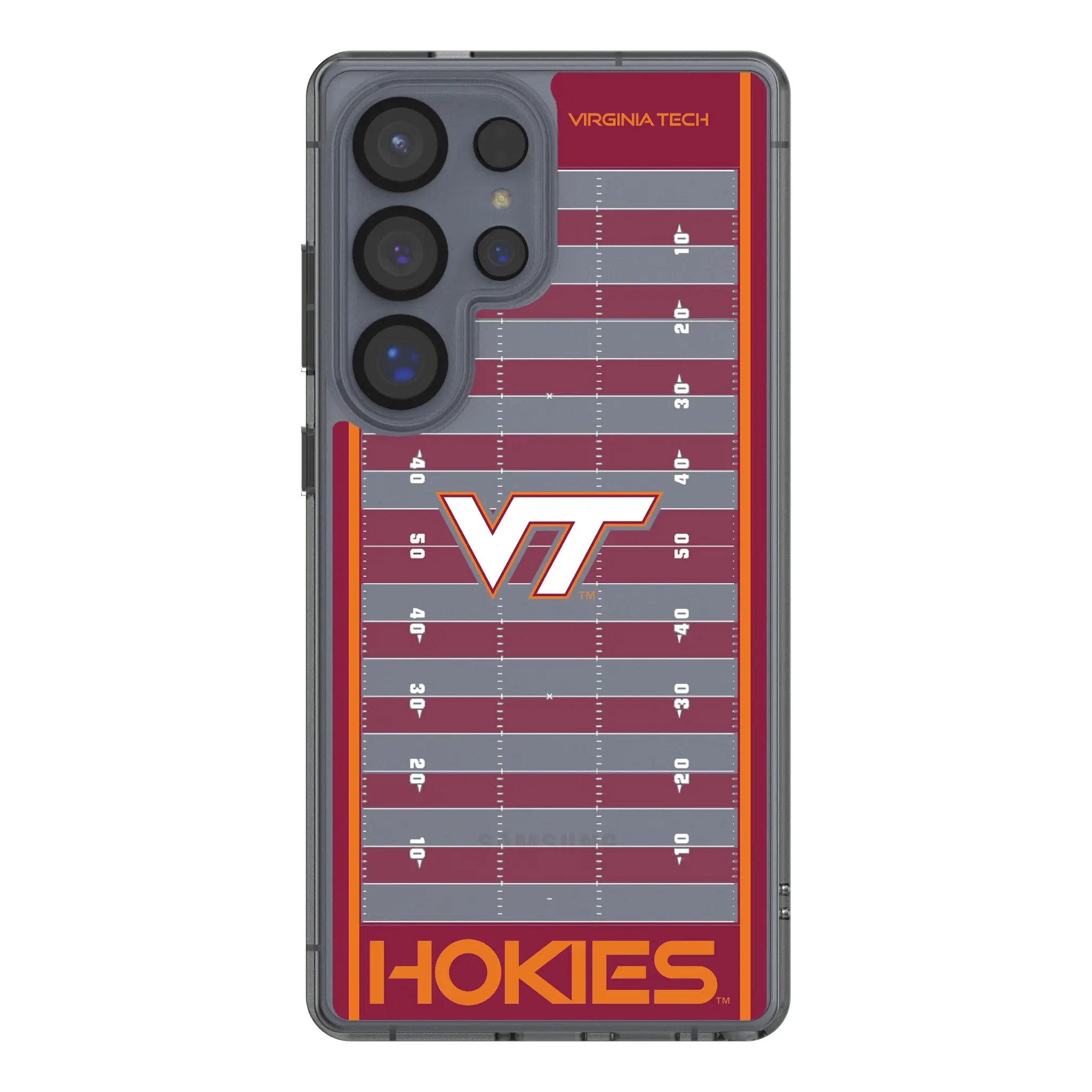 Virginia Tech Hokies Field Galaxy Clear Phone Case for Samsung Galaxy#Device_Galaxy S25 Ultra