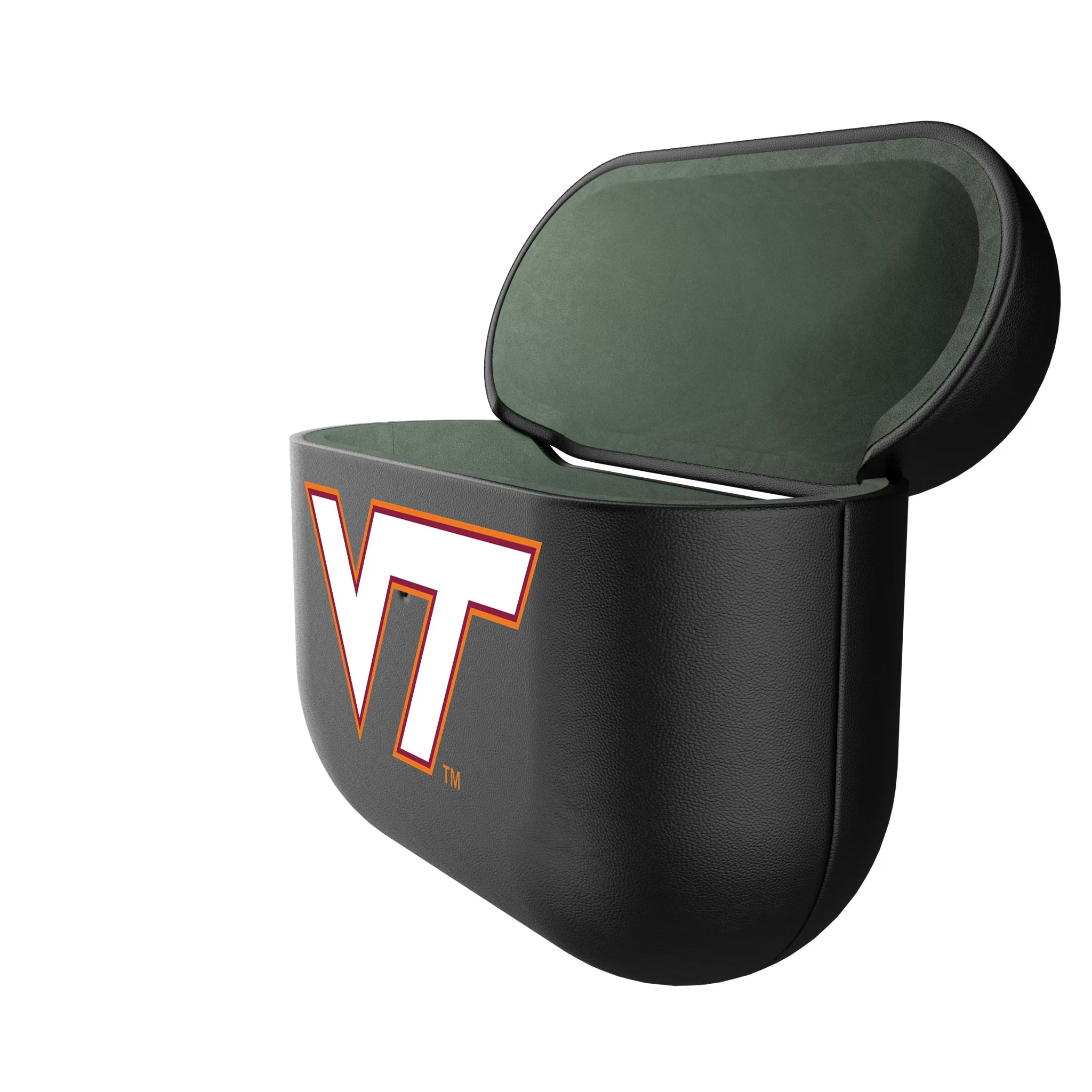 Virginia Tech Hokies Insignia AirPods AirPod Case Cover - Isometric View#Device_AirPods 3rd Gen