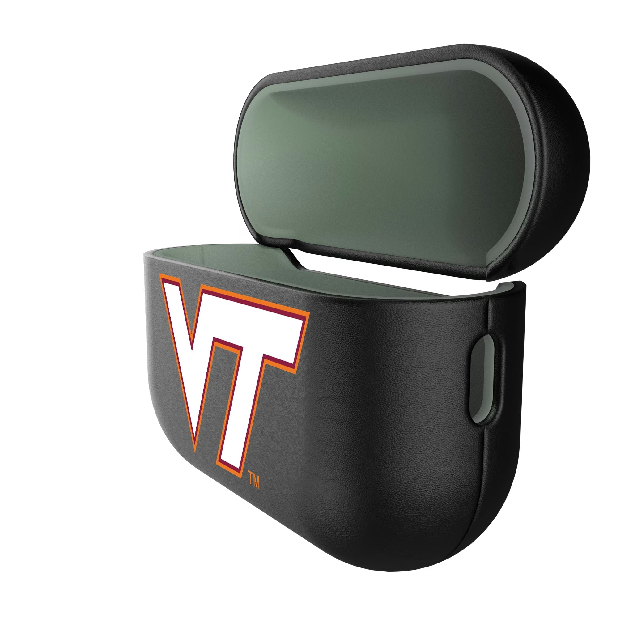 Virginia Tech Hokies Insignia AirPods AirPod Case Cover - Isometric View#Device_AirPods Pro 3
