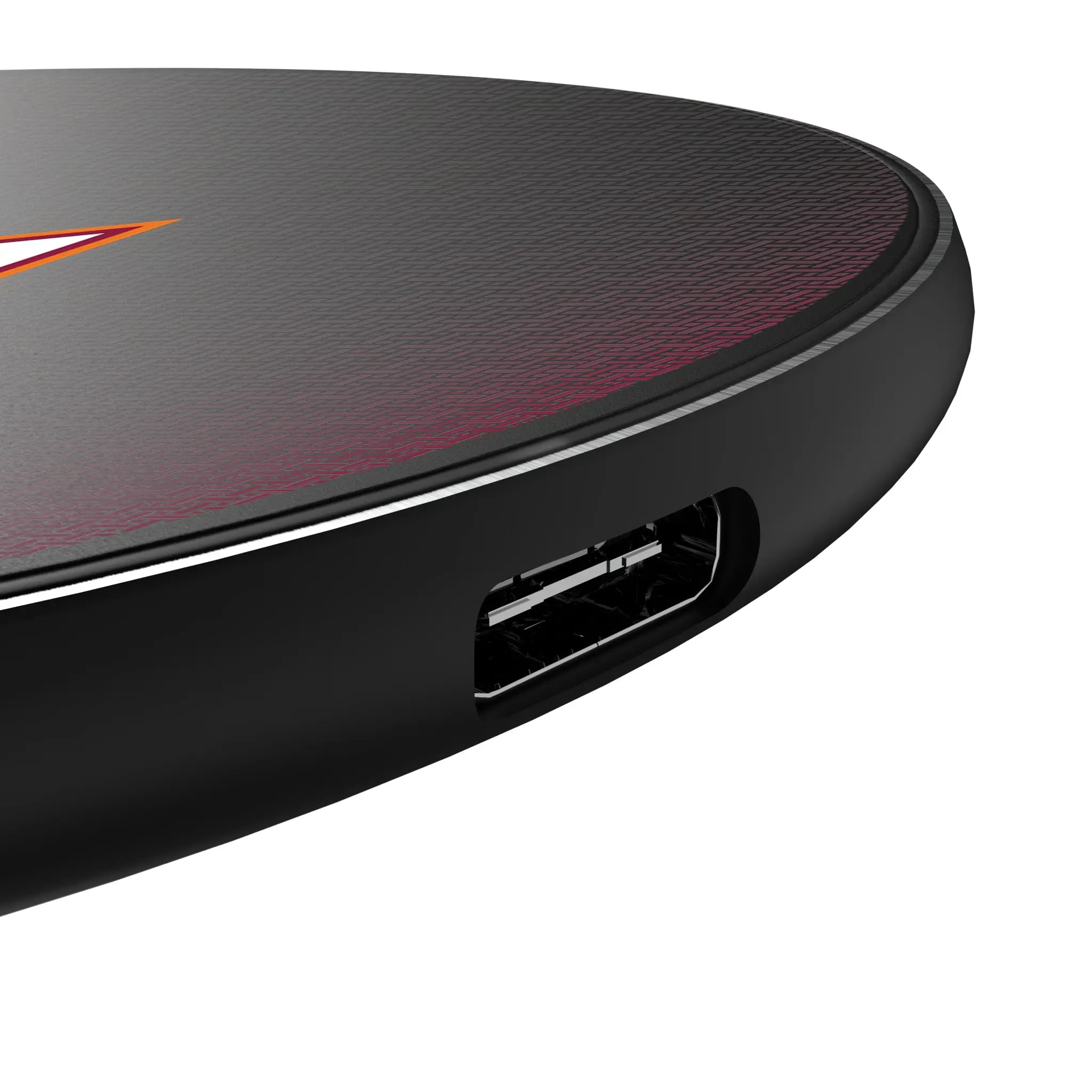 Virginia Tech Hokies Linen 15-Watt Wireless Charger - Detail