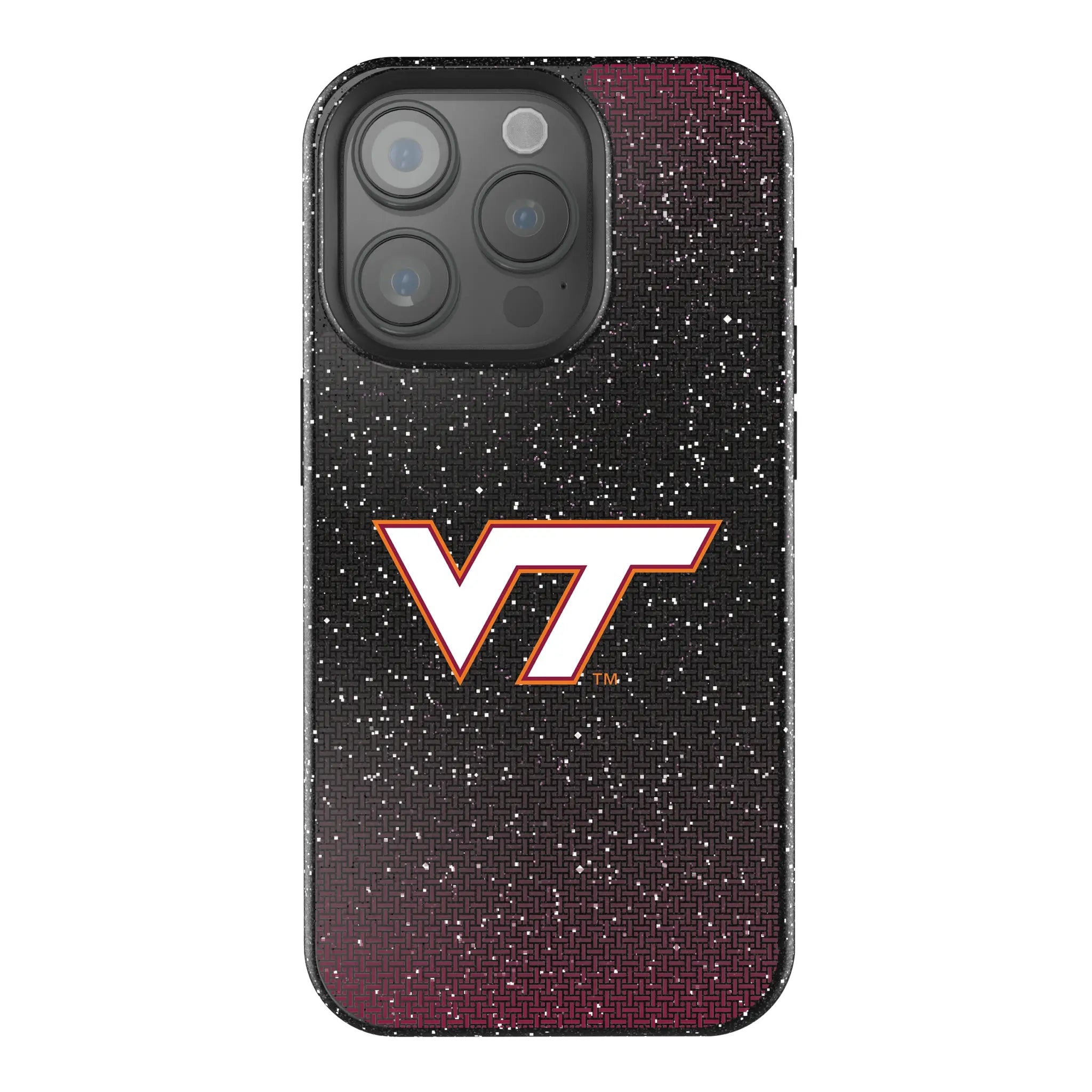 Virginia Tech Hokies Linen iPhone Bling Phone Case for Apple iPhone