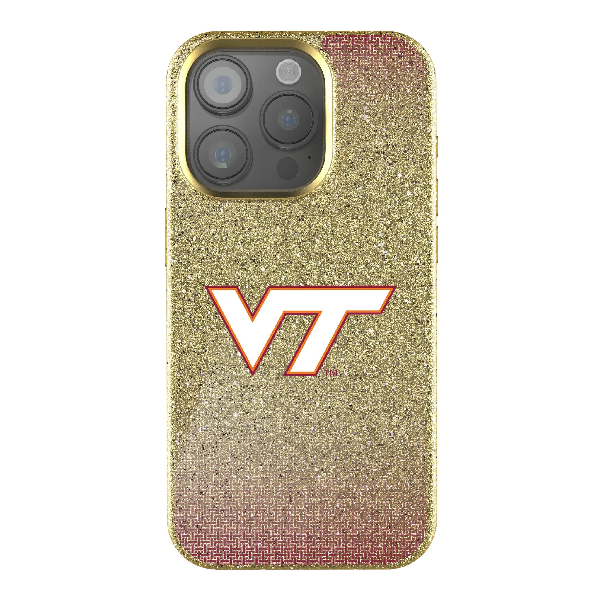 Virginia Tech Hokies Linen iPhone Bling Phone Case for Apple iPhone