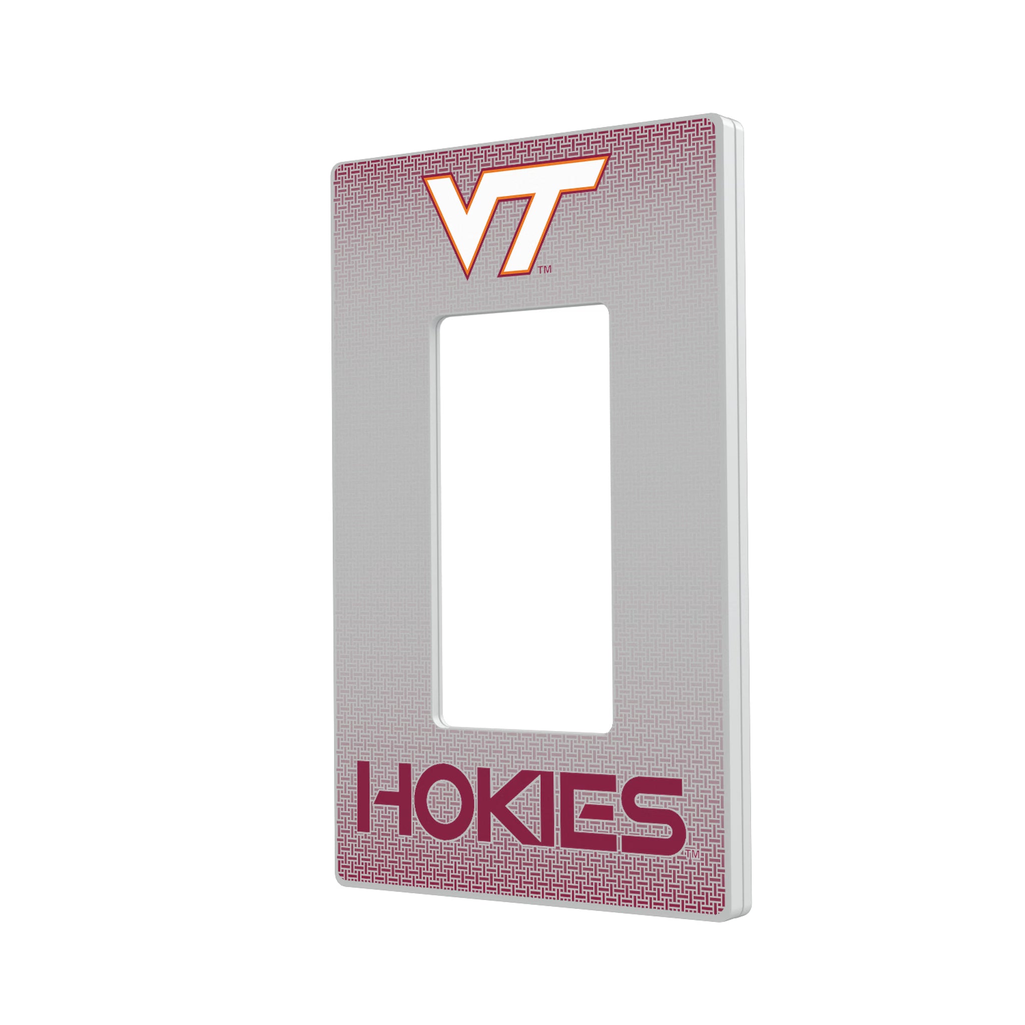 Virginia Tech Hokies Linen Hidden-Screw Light Switch Plate#Style_Single Rocker