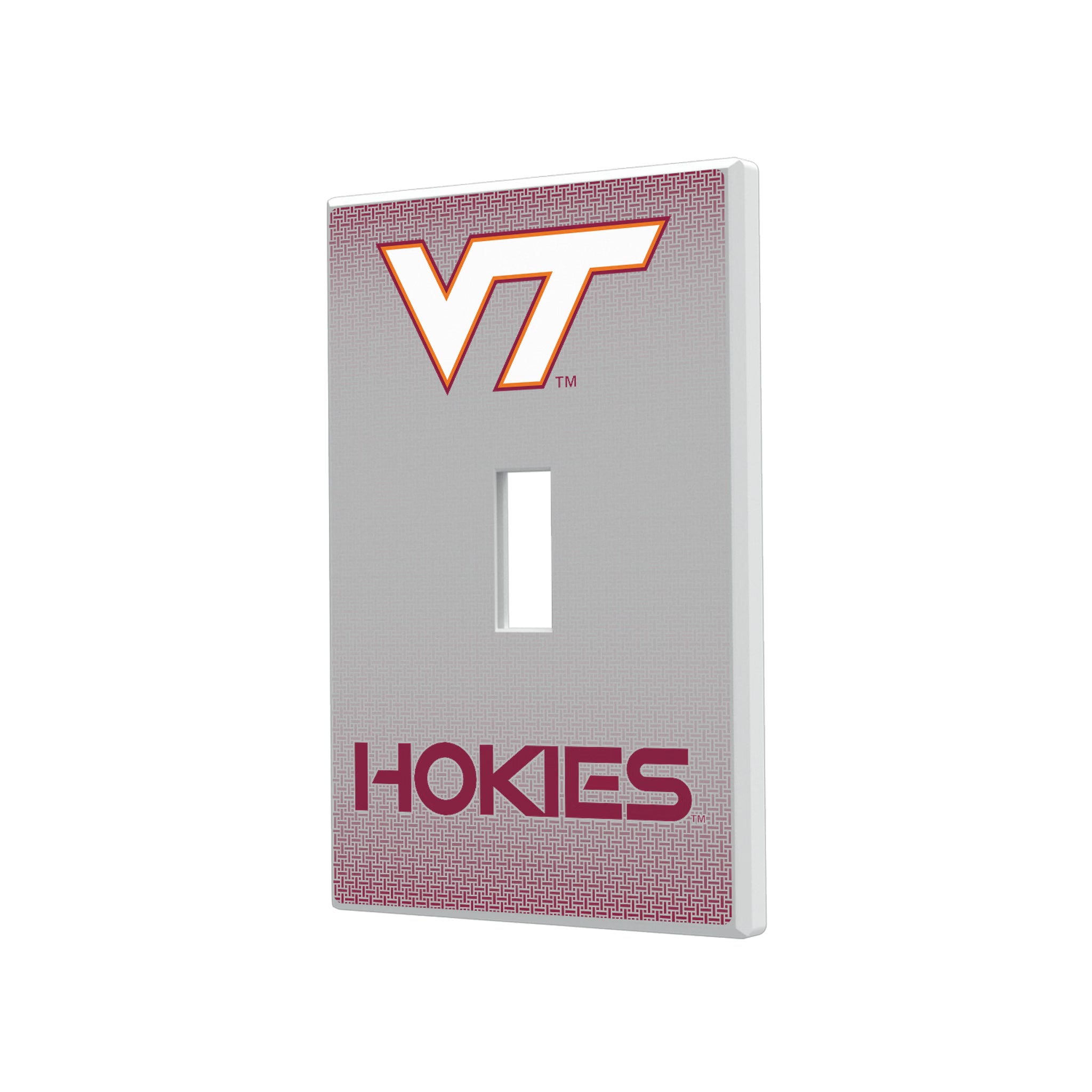 Virginia Tech Hokies Linen Hidden-Screw Light Switch Plate#Style_Single Toggle