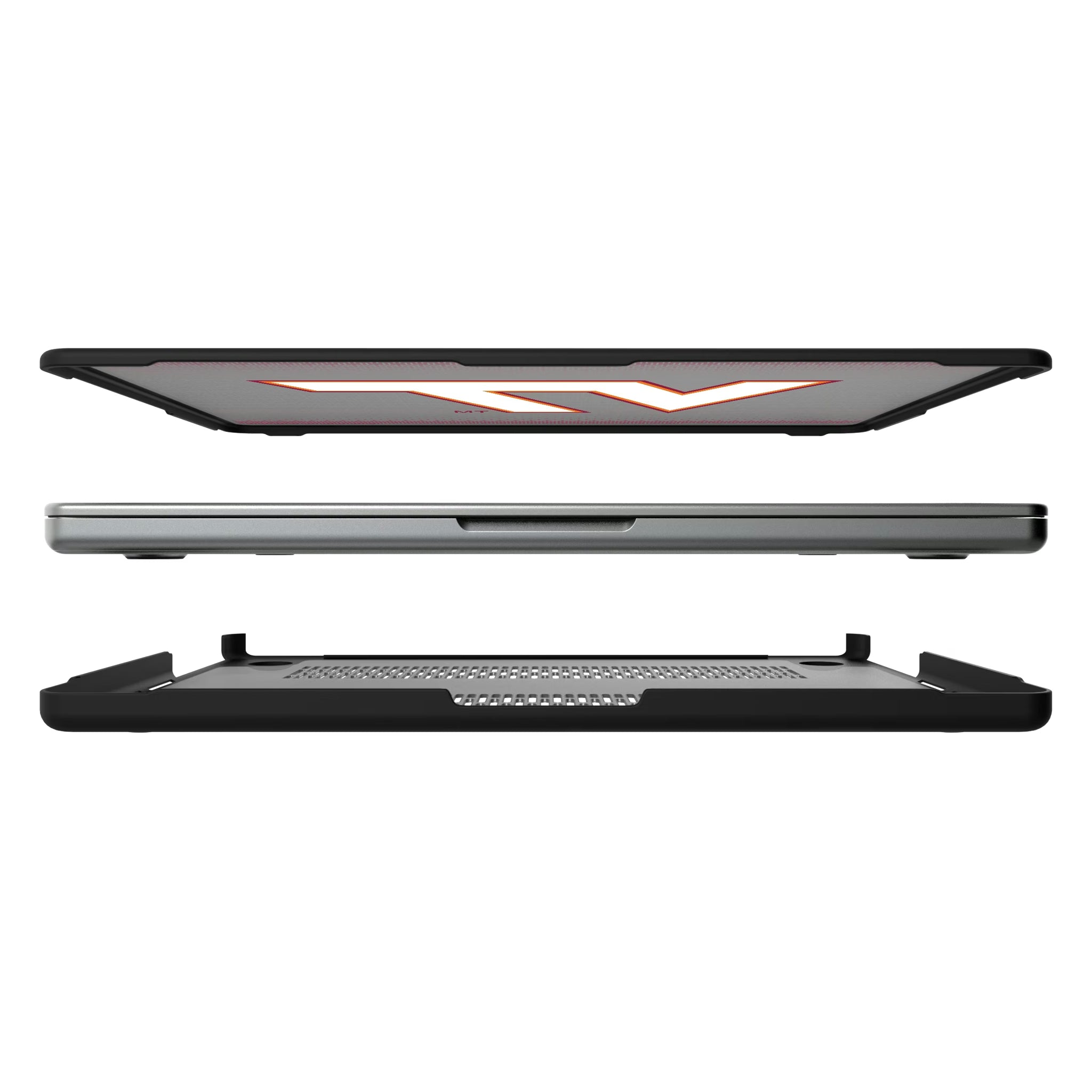Virginia Tech Hokies Linen MacBook Laptop Case for Apple MacBook#Device_MacBook Pro (14-inch, 2021) / MacBook Pro (14-inch, 2023) / MacBook Pro (14-inch, 2024)