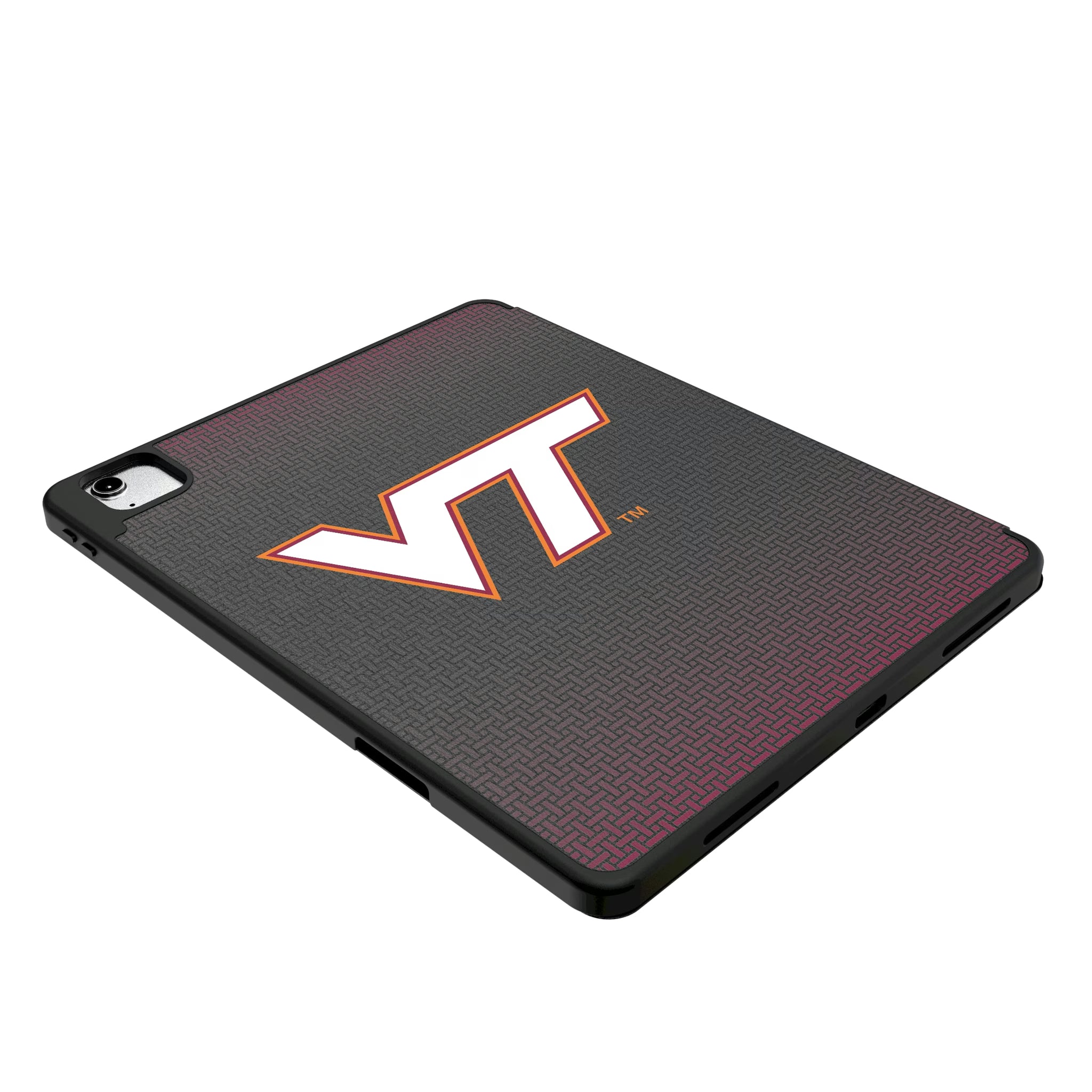 Virginia Tech Hokies Linen iPad Tablet Case for Apple iPad - Isometric View