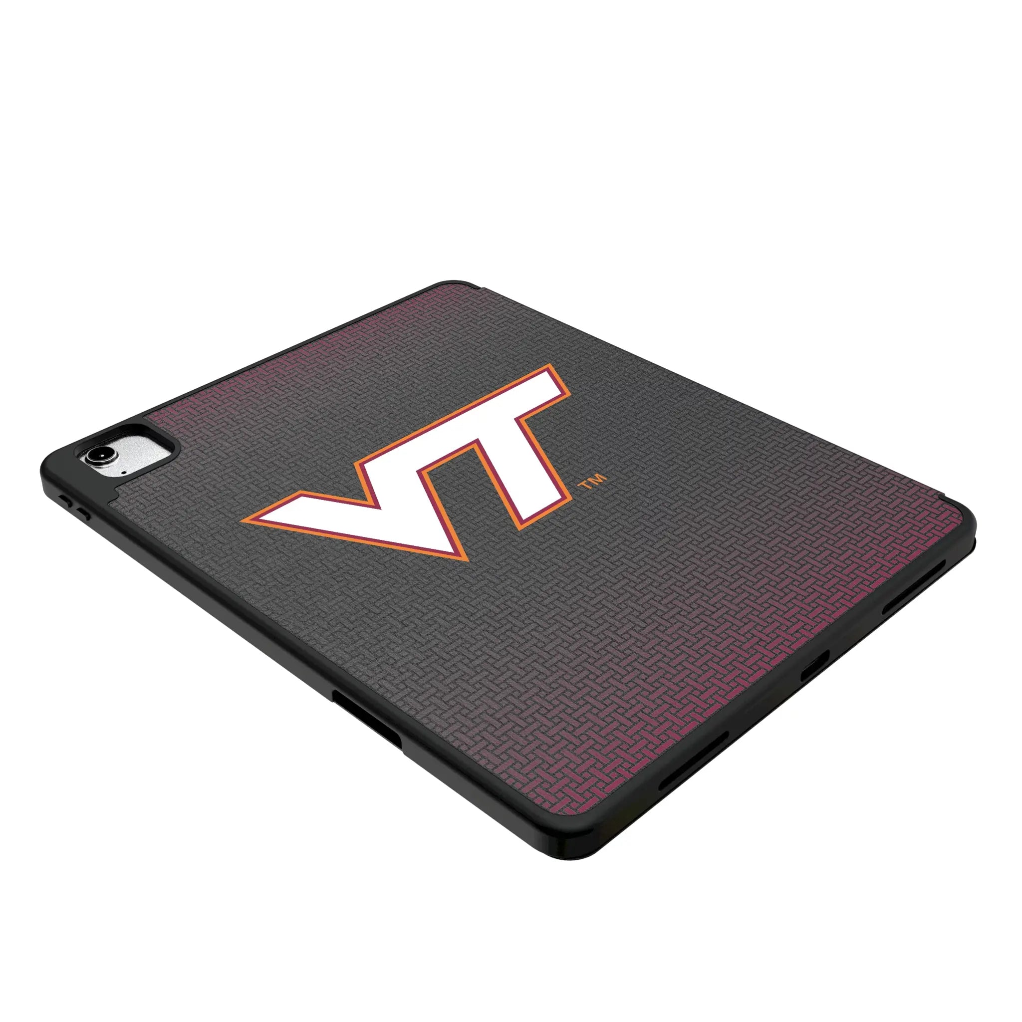 Virginia Tech Hokies Linen iPad Tablet Case for Apple iPad - Isometric View