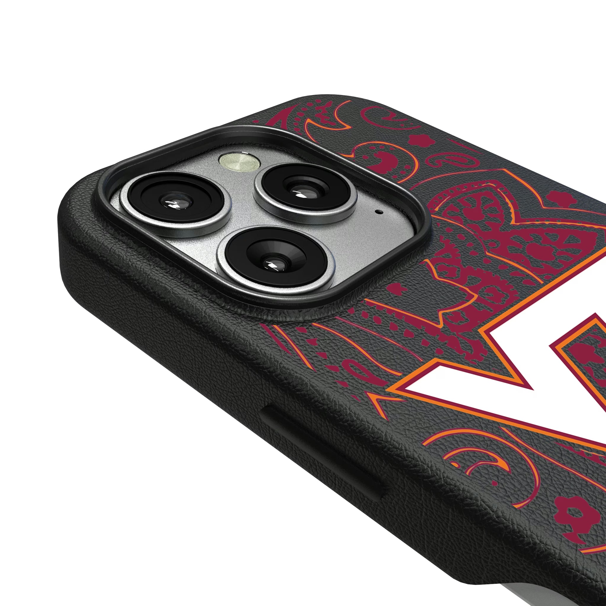 Virginia Tech Hokies Paisley iPhone MagSafe Compatible Phone Case for Apple iPhone - Detail