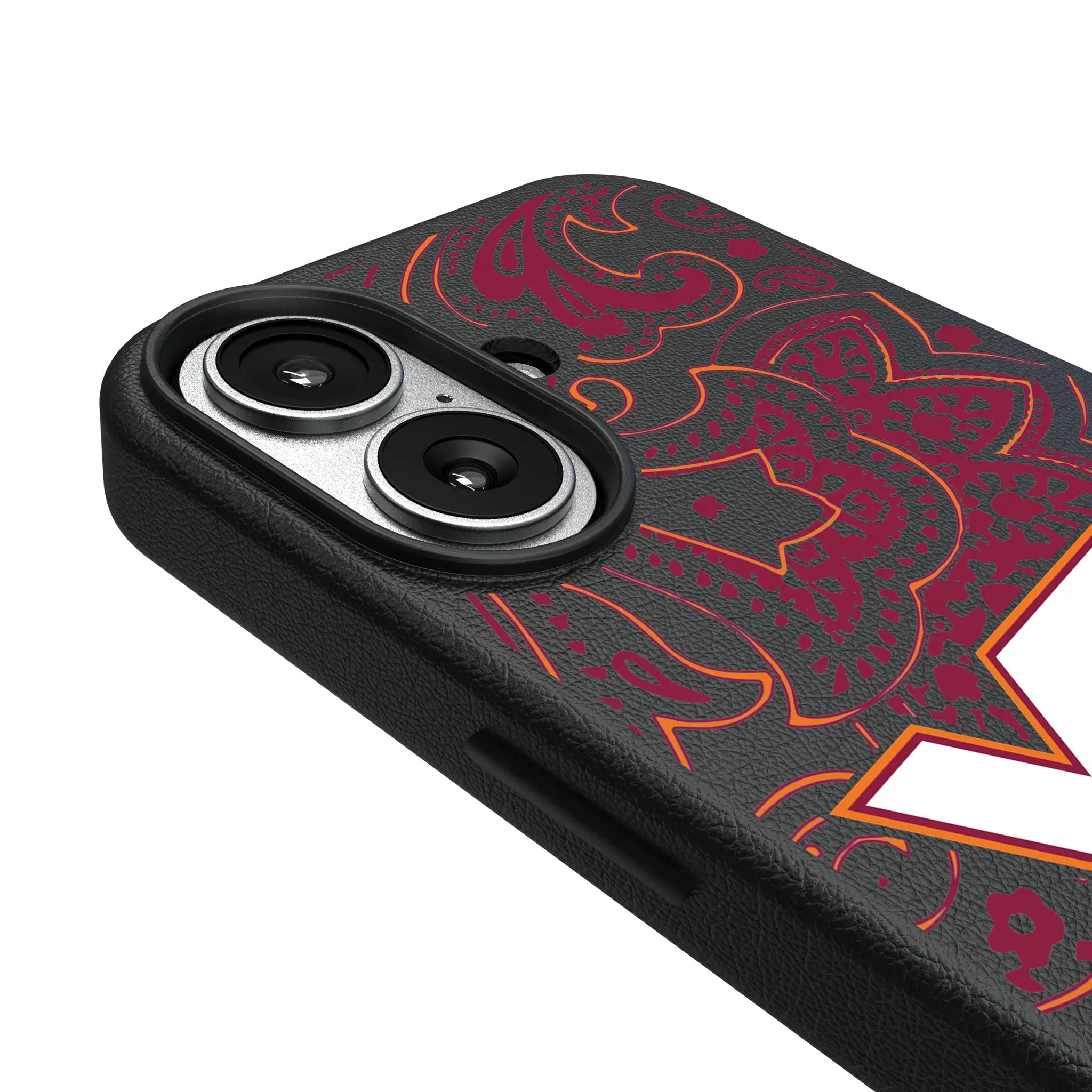 Virginia Tech Hokies Paisley iPhone MagSafe Compatible Phone Case for Apple iPhone - Detail#Device_iPhone 17