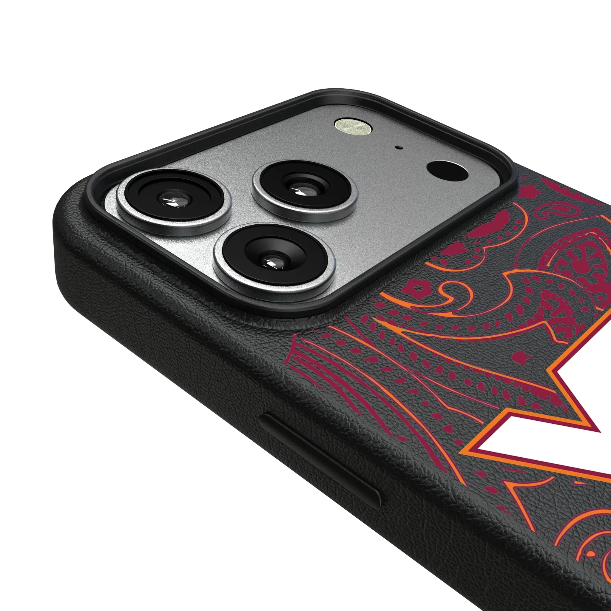 Virginia Tech Hokies Paisley iPhone MagSafe Compatible Phone Case for Apple iPhone - Detail#Device_iPhone 17 Pro