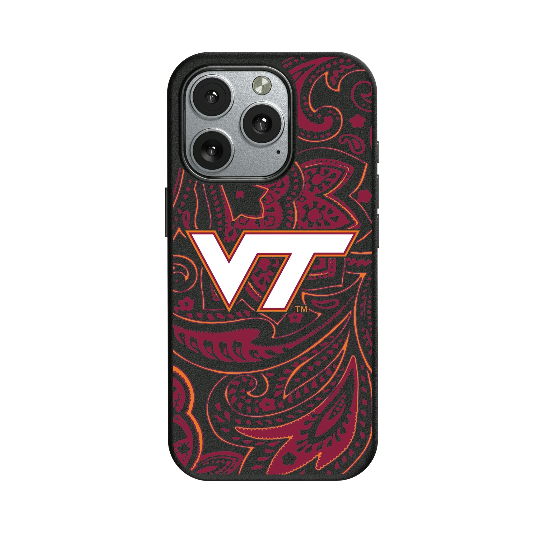 Virginia Tech Hokies Paisley iPhone MagSafe Compatible Phone Case for Apple iPhone