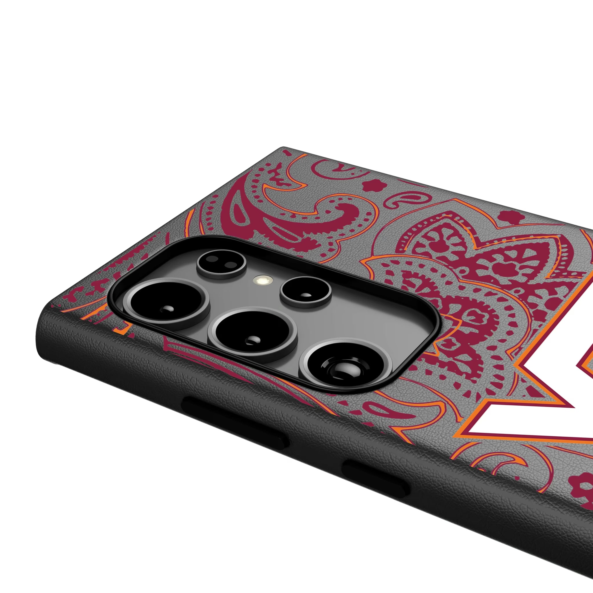 Virginia Tech Hokies Paisley Galaxy MagSafe Compatible Phone Case for Samsung Galaxy - Detail