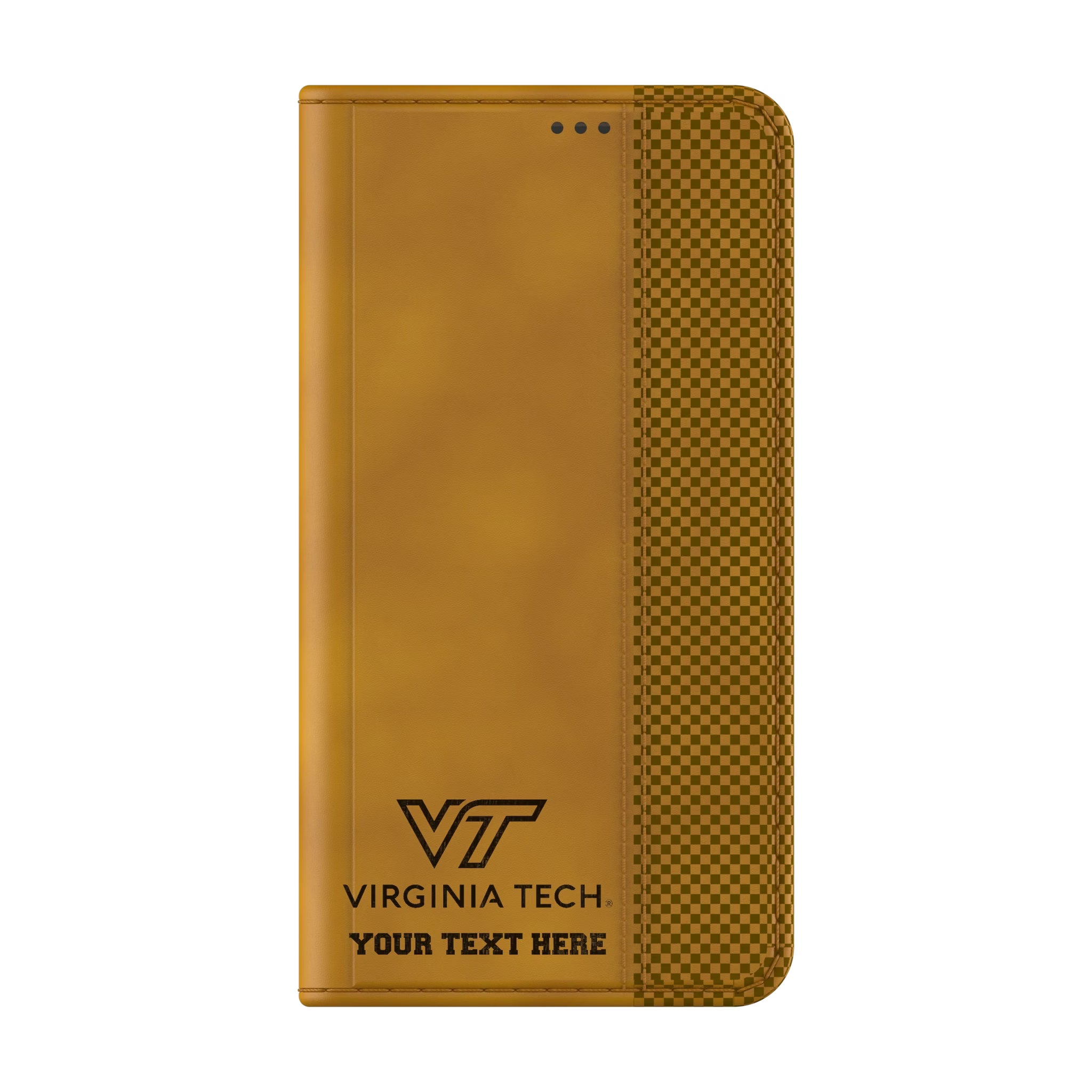 Virginia Tech Hokies Personalized Burn Galaxy Folio Phone Case for Samsung Galaxy