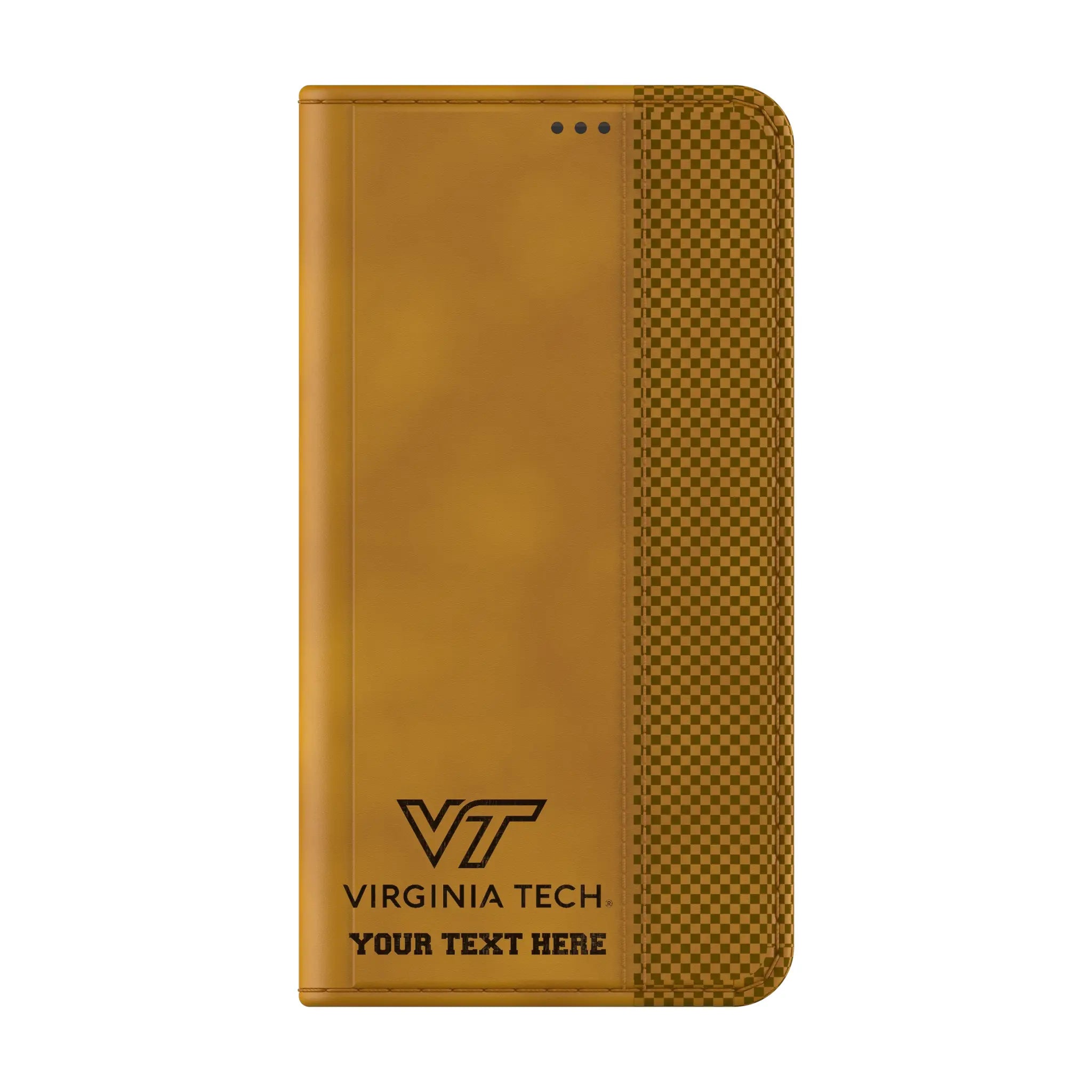 Virginia Tech Hokies Personalized Burn Galaxy Folio Phone Case for Samsung Galaxy