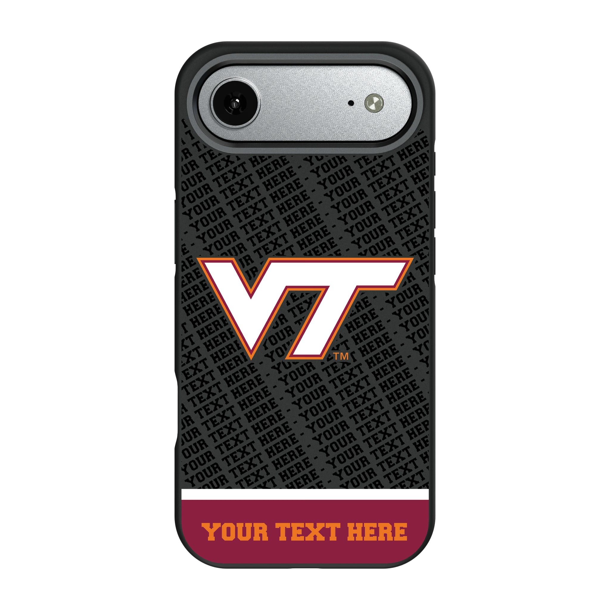 Virginia Tech Hokies Personalized EndZone Plus iPhone Bump Phone Case for Apple iPhone#Device_iPhone Air