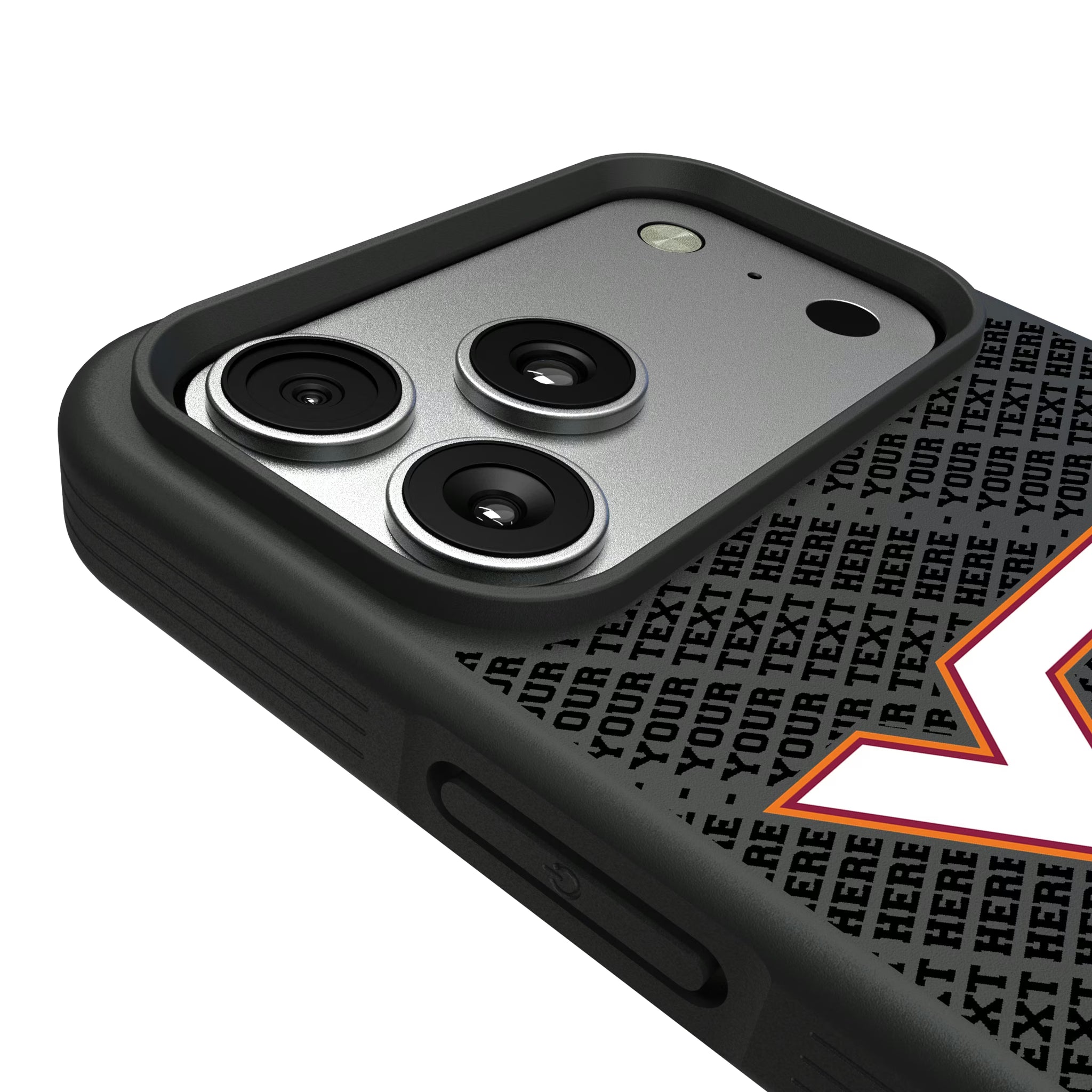 Virginia Tech Hokies Personalized EndZone Plus iPhone Bump Phone Case for Apple iPhone - Detail#Device_iPhone 17 Pro Max