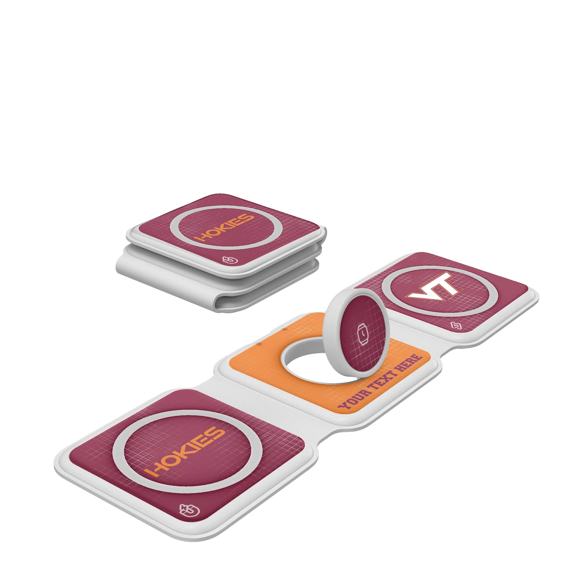 Virginia Tech Hokies Personalized Hatch Foldable 3 in 1 Charger