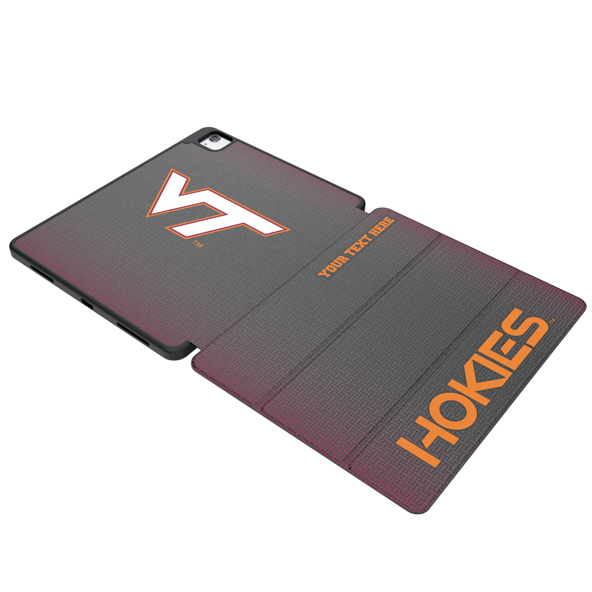 Virginia Tech Hokies Personalized Linen iPad Tablet Case for Apple iPad