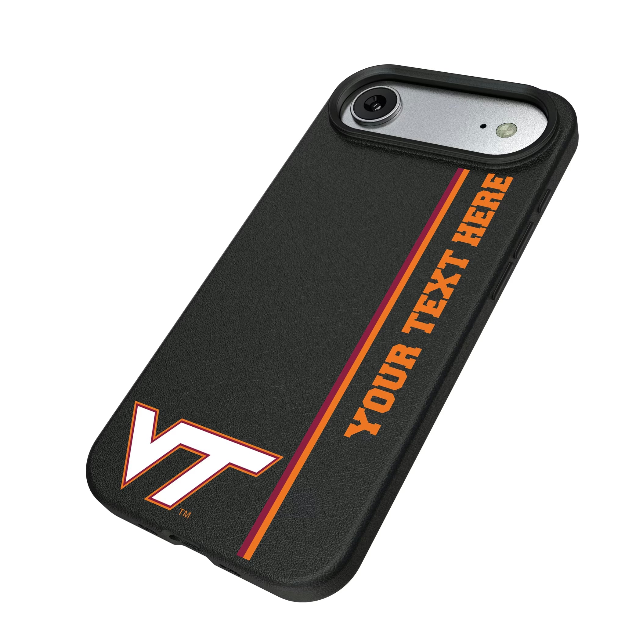 Virginia Tech Hokies Personalized Sidebard iPhone MagSafe Compatible Phone Case for Apple iPhone - Isometric View#Device_iPhone Air