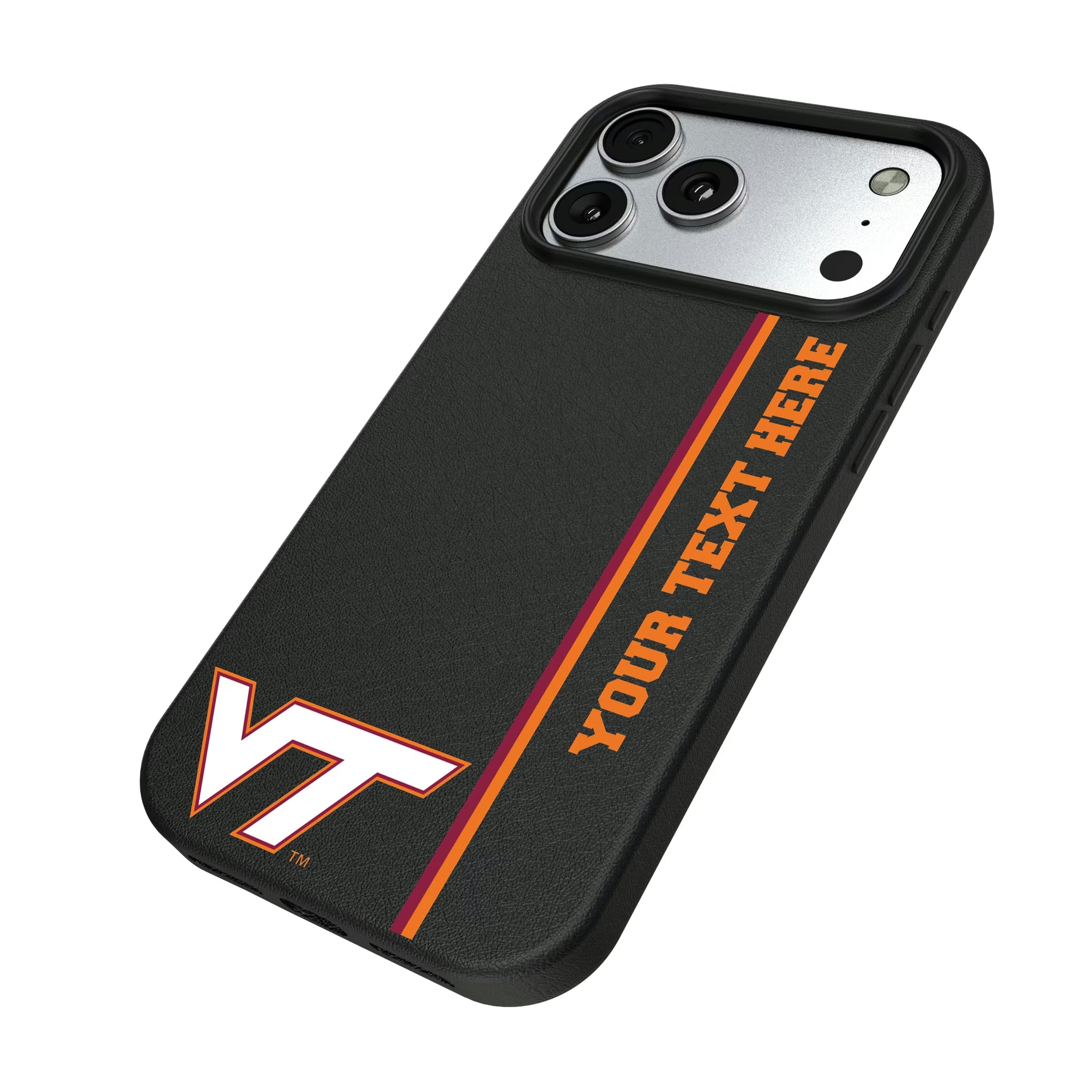 Virginia Tech Hokies Personalized Sidebard iPhone MagSafe Compatible Phone Case for Apple iPhone - Isometric View#Device_iPhone 17 Pro Max