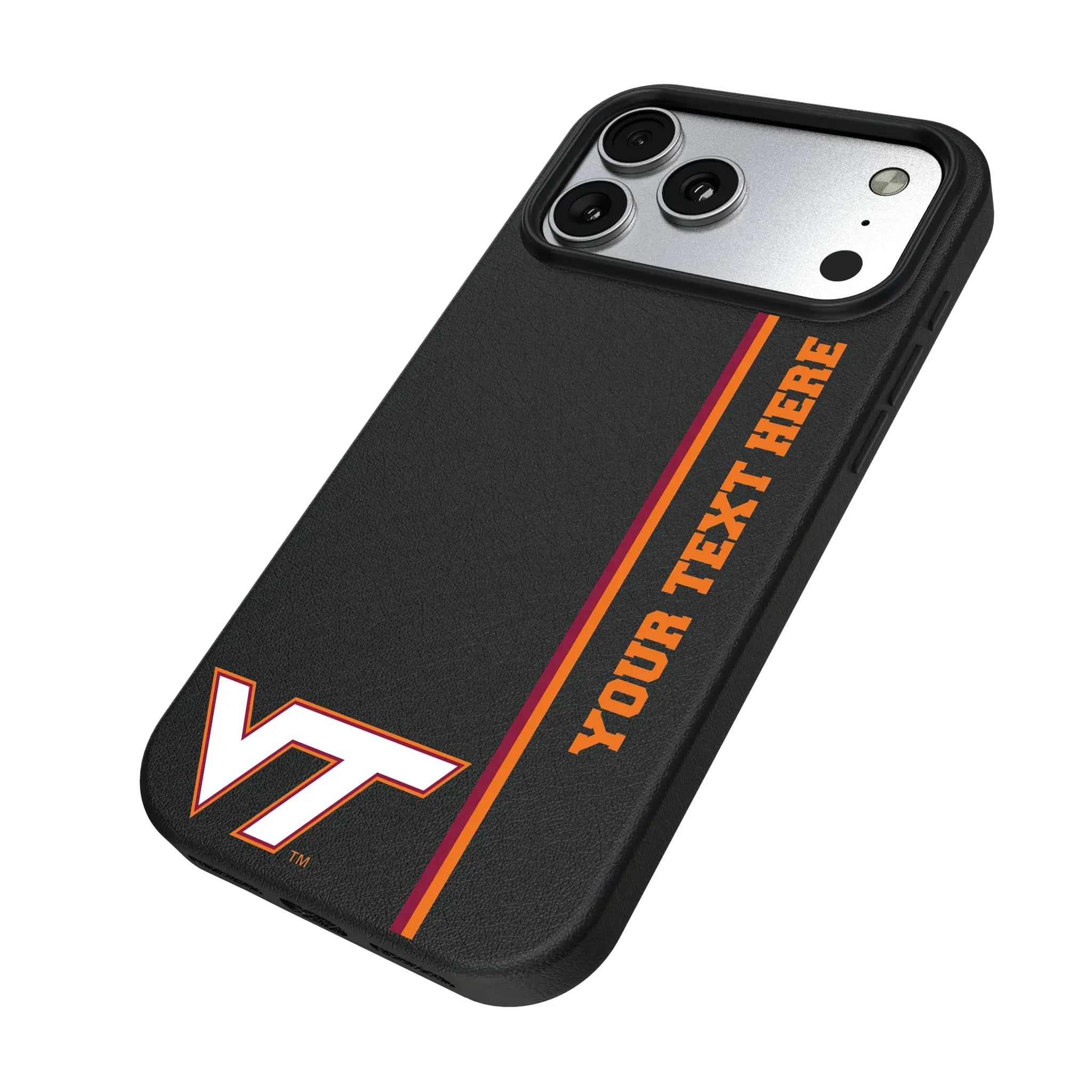 Virginia Tech Hokies Personalized Sidebard iPhone MagSafe Compatible Phone Case for Apple iPhone - Isometric View#Device_iPhone 17 Pro Max