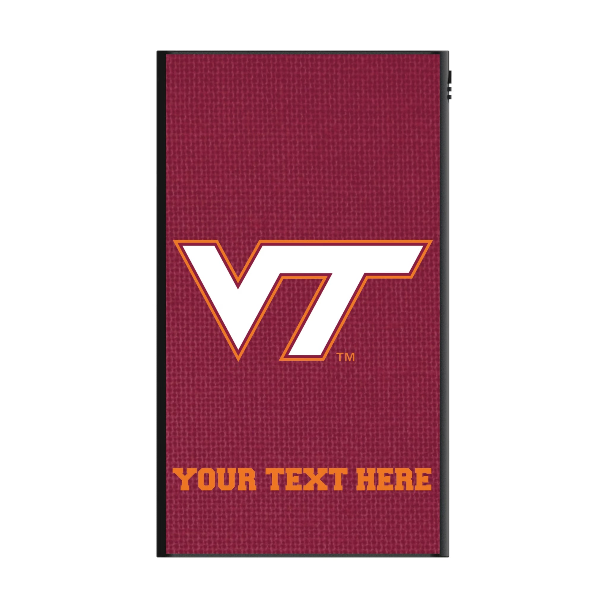 Virginia Tech Hokies Personalized Solid 5000mAh Flat Powerbank