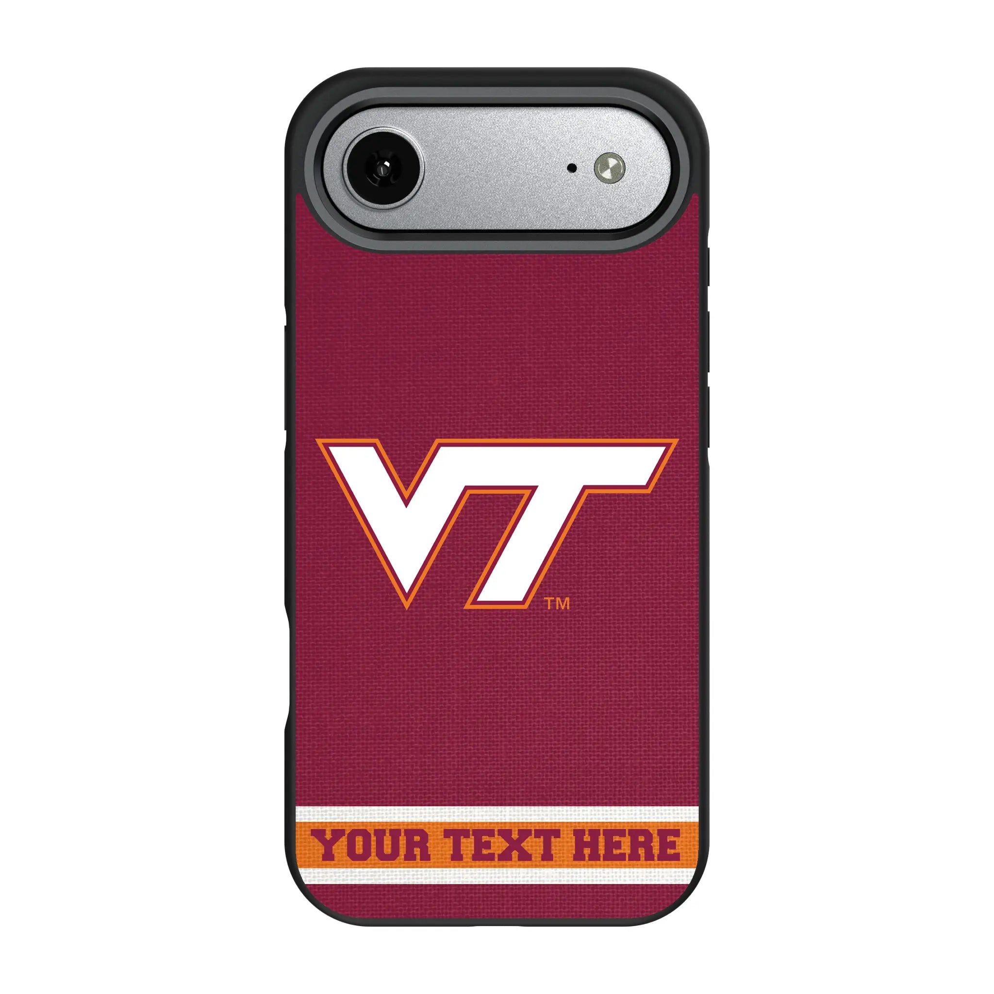 Virginia Tech Hokies Personalized Stripe iPhone Bump Phone Case for Apple iPhone#Device_iPhone Air