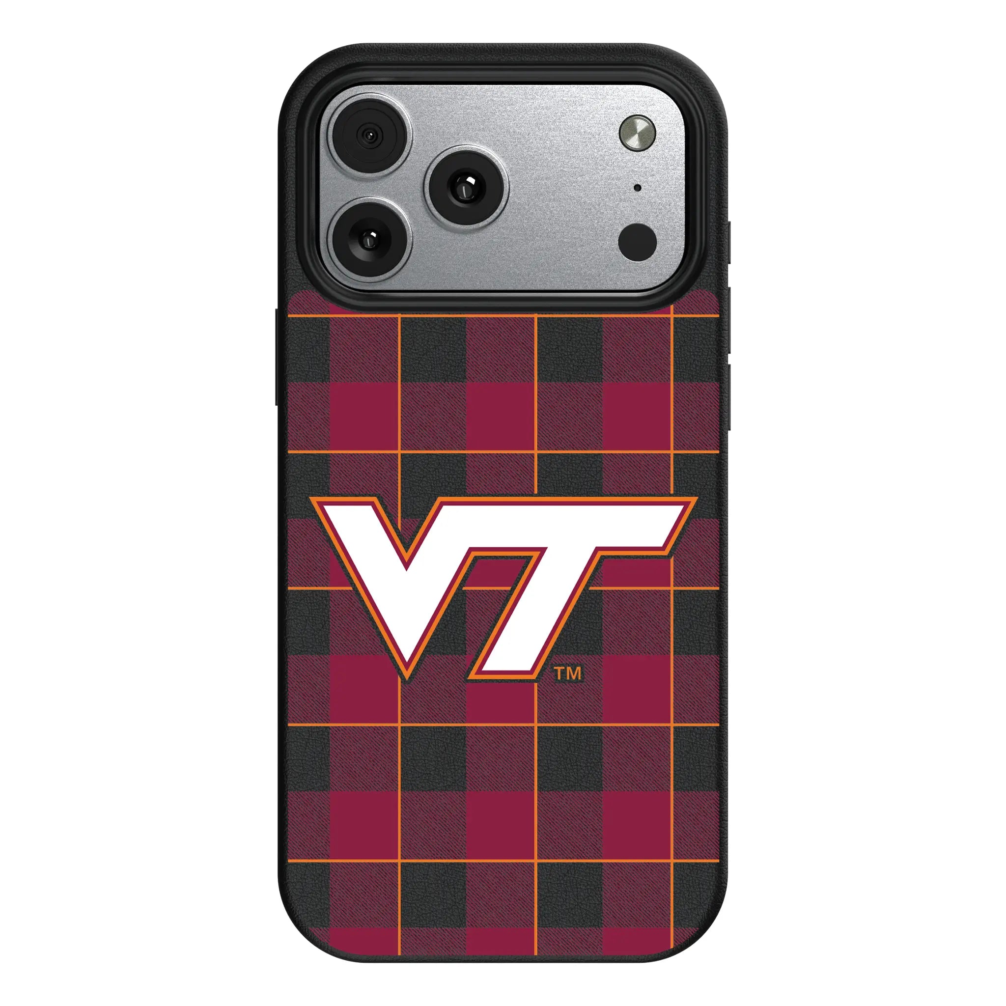 Virginia Tech Hokies Plaid iPhone MagSafe Compatible Phone Case for Apple iPhone#Device_iPhone 17 Pro Max