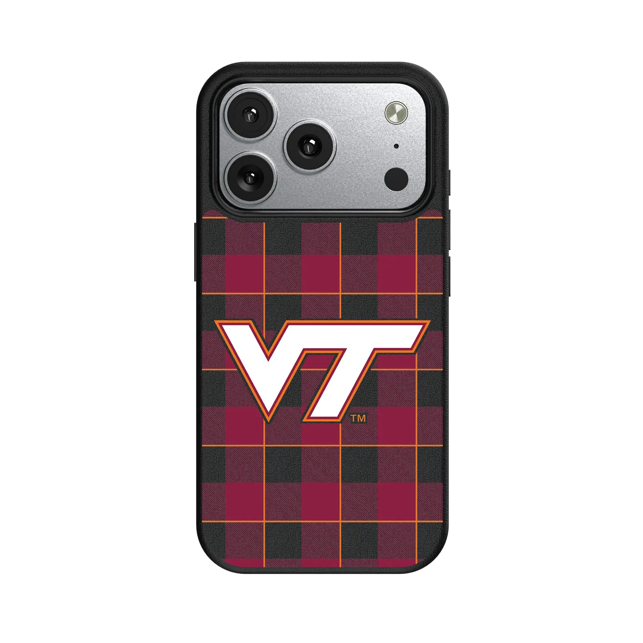 Virginia Tech Hokies Plaid iPhone MagSafe Compatible Phone Case for Apple iPhone#Device_iPhone 17 Pro