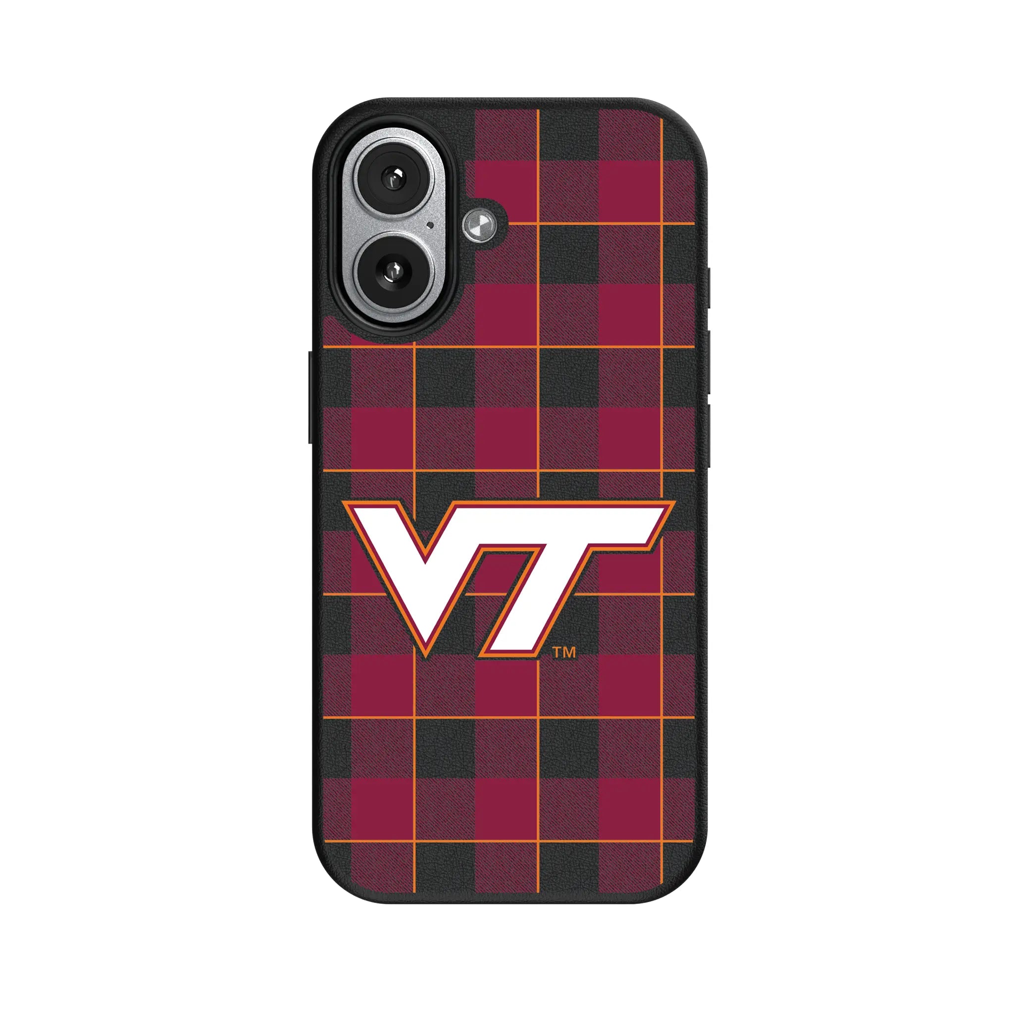 Virginia Tech Hokies Plaid iPhone MagSafe Compatible Phone Case for Apple iPhone#Device_iPhone 17