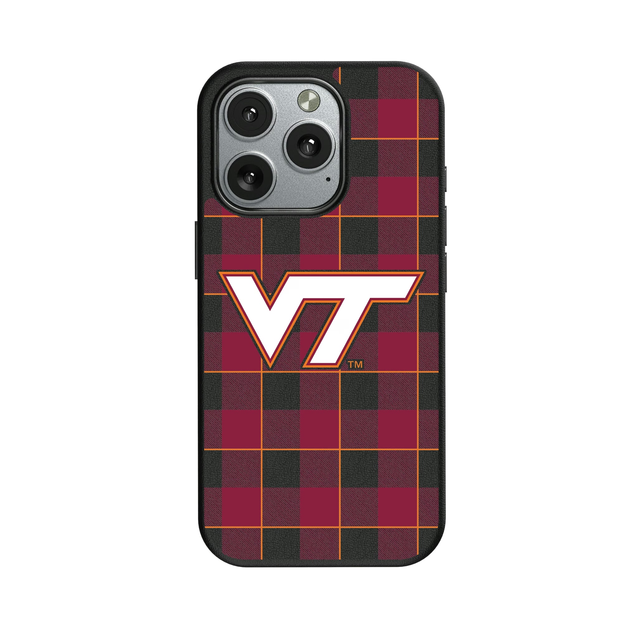 Virginia Tech Hokies Plaid iPhone MagSafe Compatible Phone Case for Apple iPhone