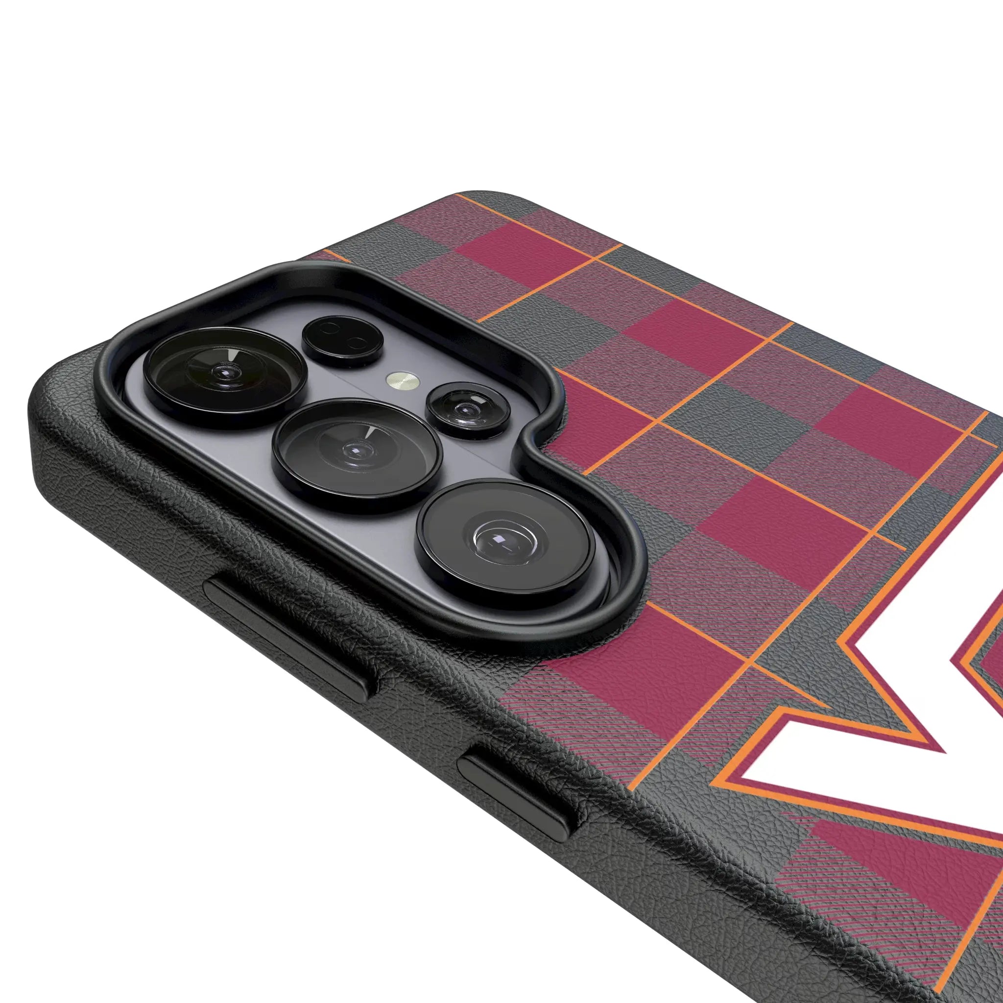 Virginia Tech Hokies Plaid Galaxy MagSafe Compatible Phone Case for Samsung Galaxy - Detail#Device_Galaxy S26 Ultra