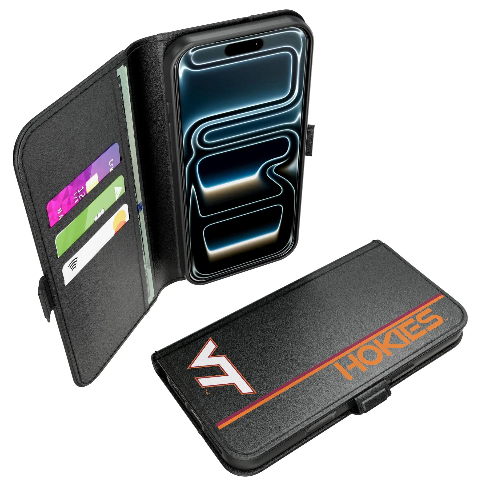 Virginia Tech Hokies Sidebar iPhone Folio Phone Case for Apple iPhone#Device_iPhone 17 Pro Max