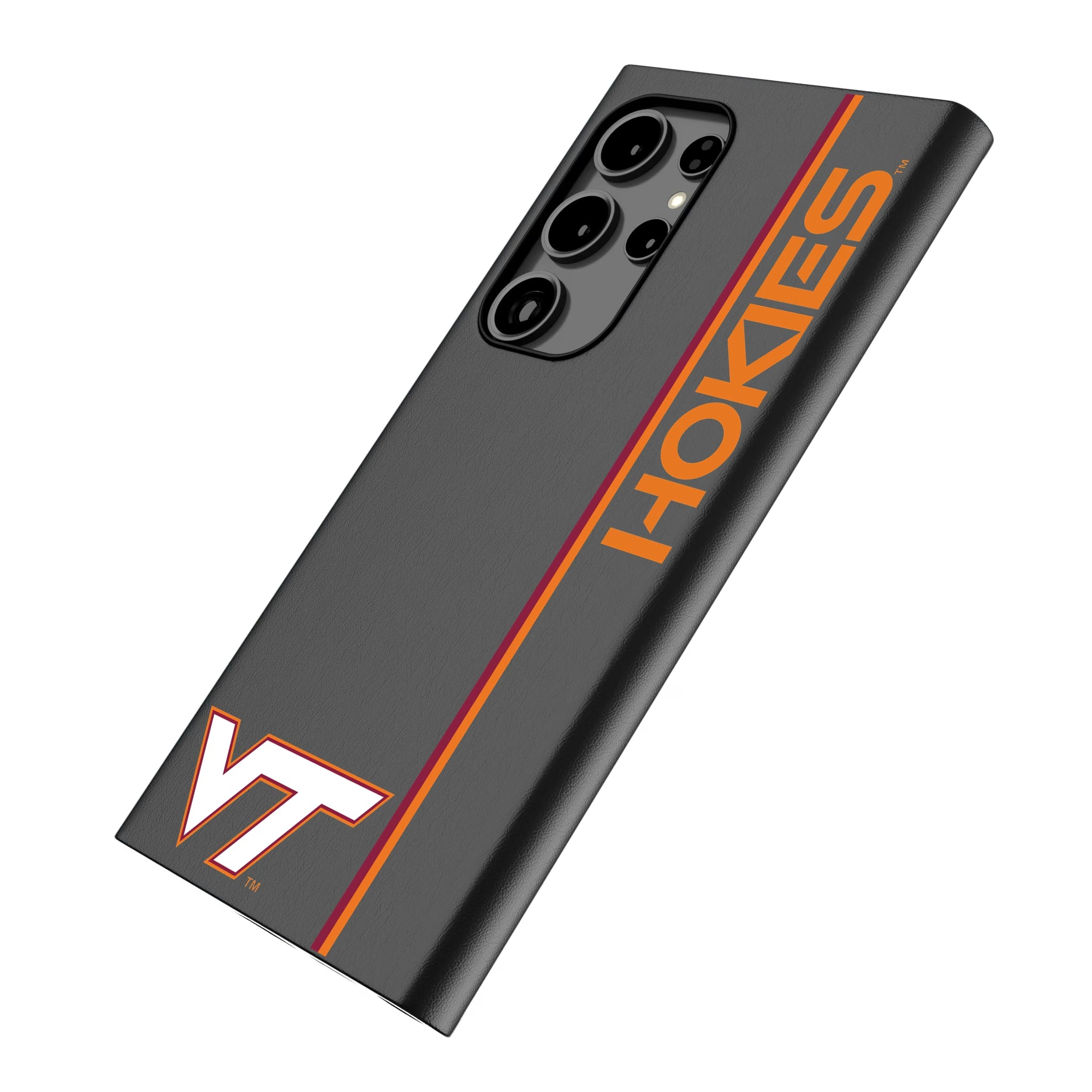 Virginia Tech Hokies Sidebar Galaxy MagSafe Compatible Phone Case for Samsung Galaxy - Isometric View