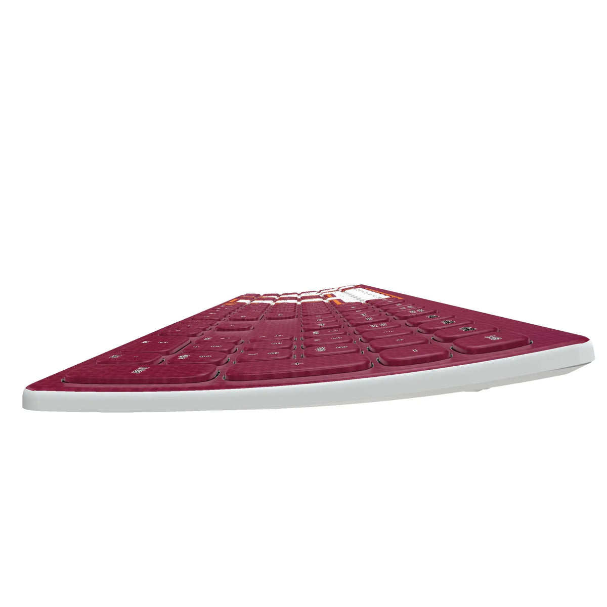 Virginia Tech Hokies Solid KKB605 Curved Wireless Keyboard