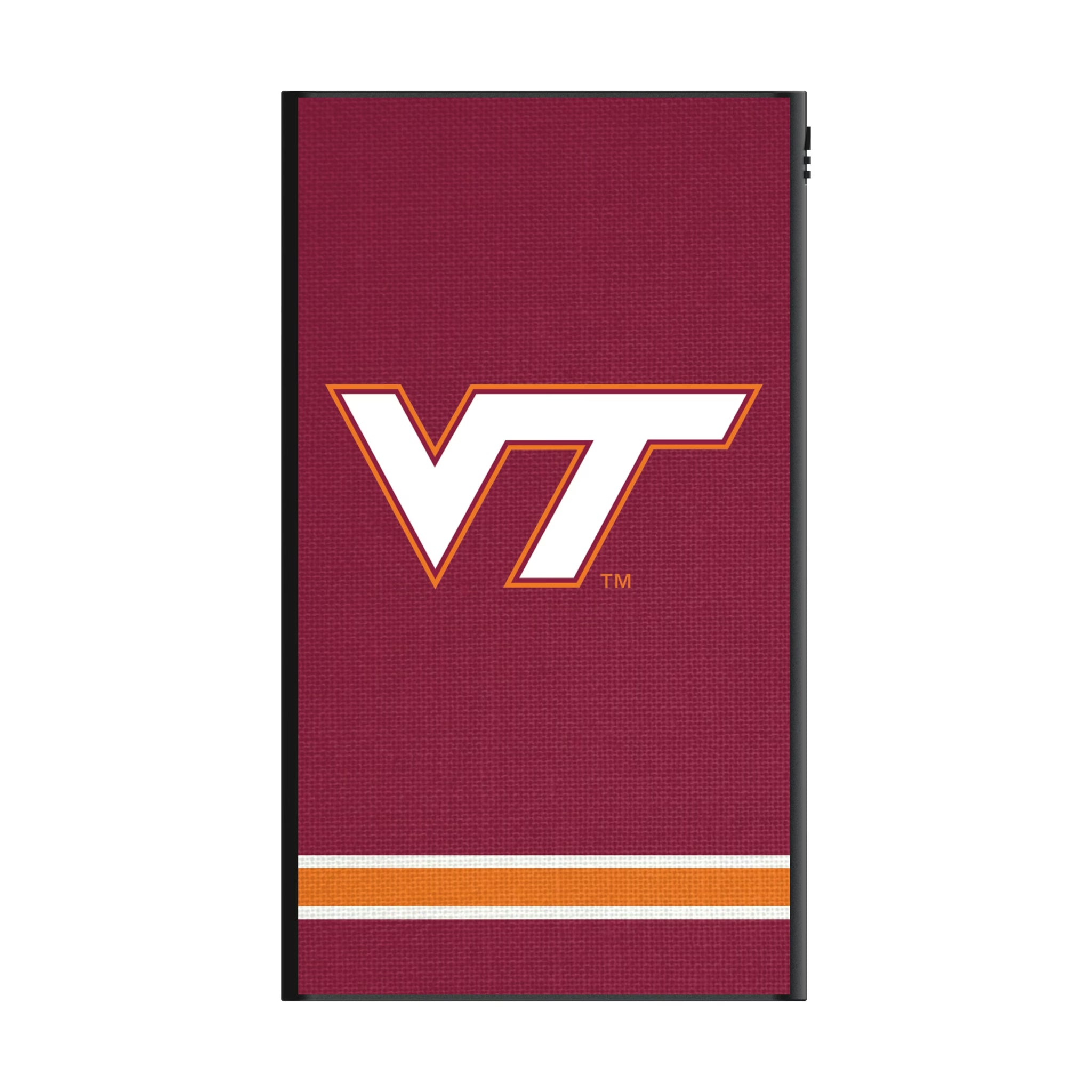 Virginia Tech Hokies Stripe 5000mAh Flat Powerbank