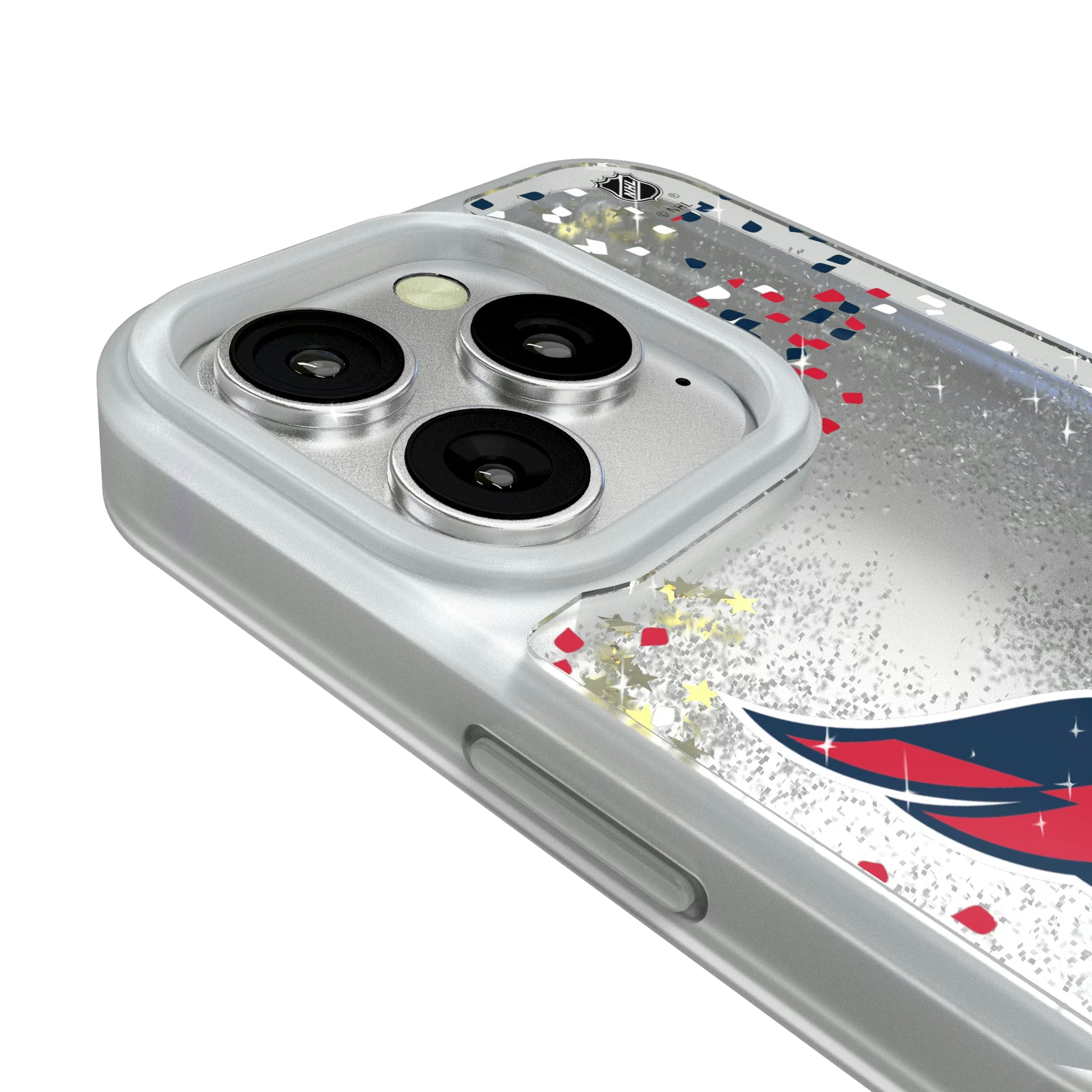 Washington Capitals Confetti iPhone Glitter Phone Case for Apple iPhone - Detail#Device_iPhone 16 Pro