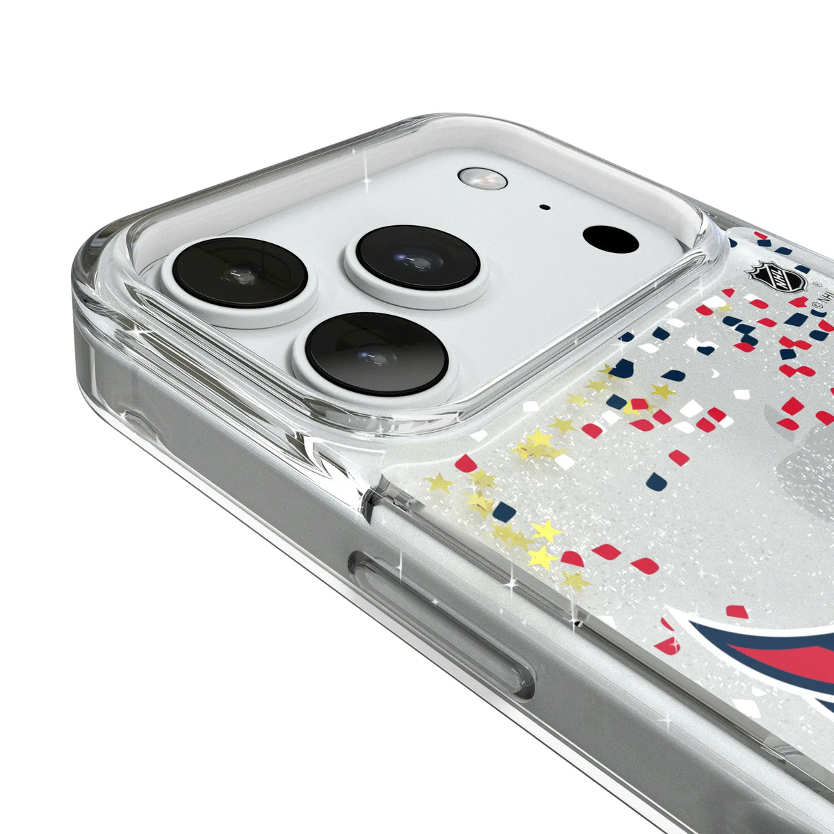 Washington Capitals Confetti iPhone Glitter Phone Case for Apple iPhone - Detail#Device_iPhone 18 Pro