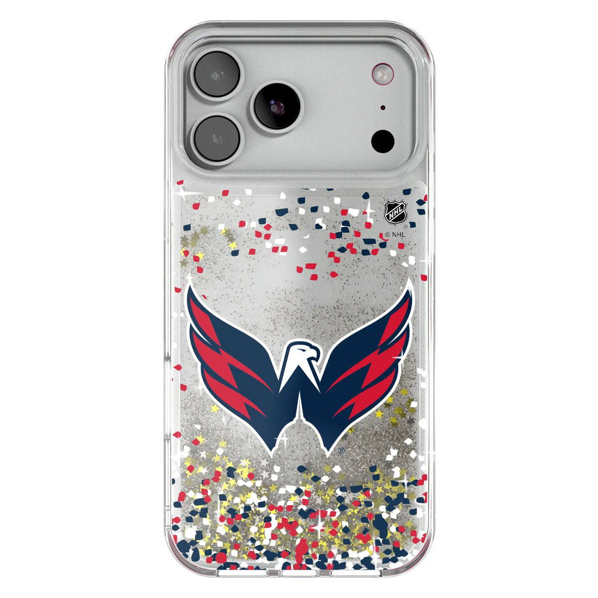 Washington Capitals Confetti Glitter Phone Case for Apple iPhone